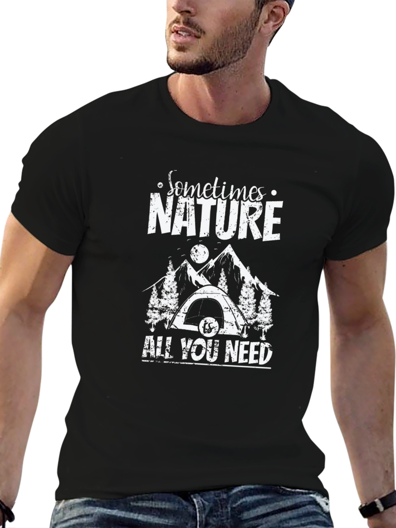 Nature Graphic Tee - Camping T-Shirt