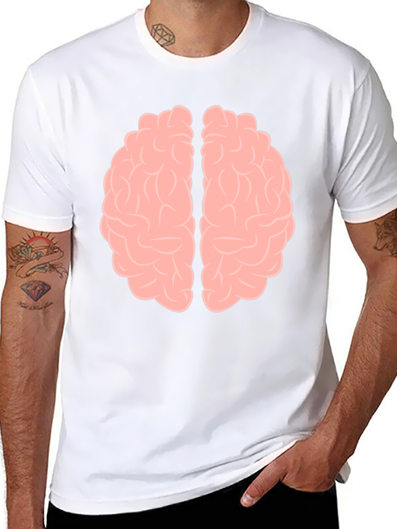 Brain Graphic T-Shirt - Smart and Stylish!