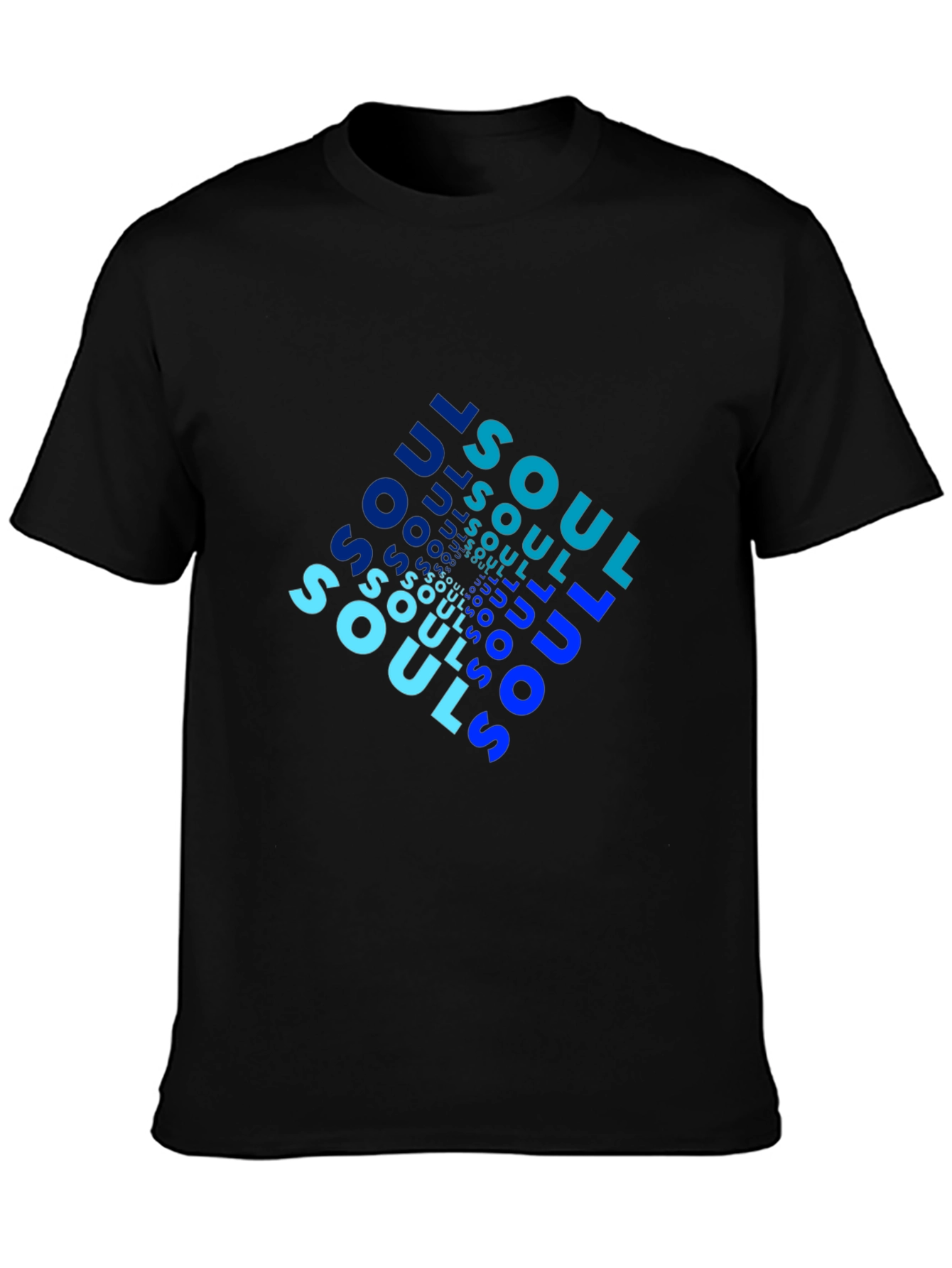 Cool Soul Graphic Tee - Black Cotton Casual Shirt