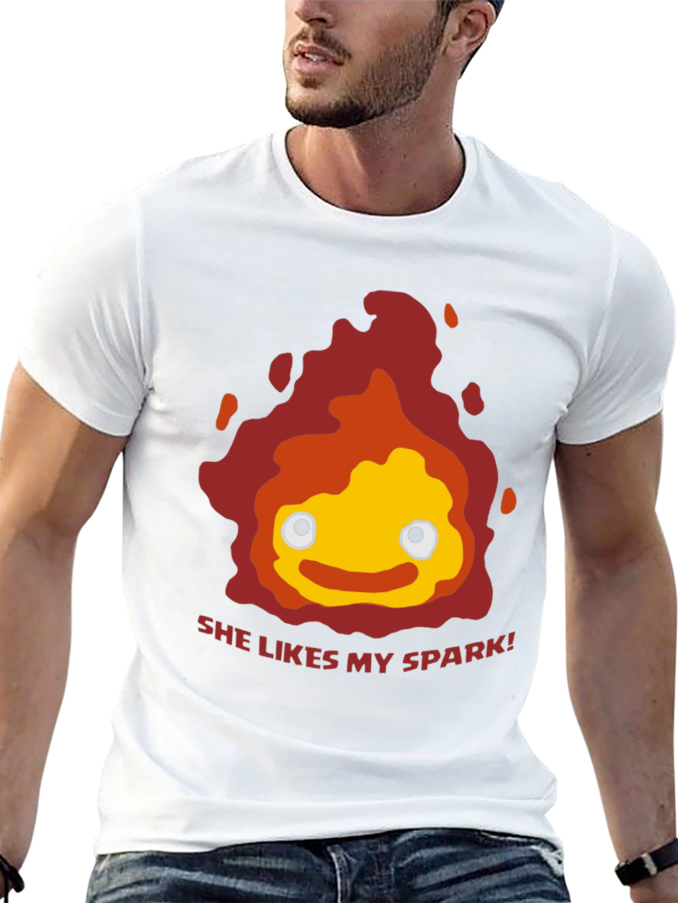 Calcifer T-Shirt - Howls Moving Castle Tee