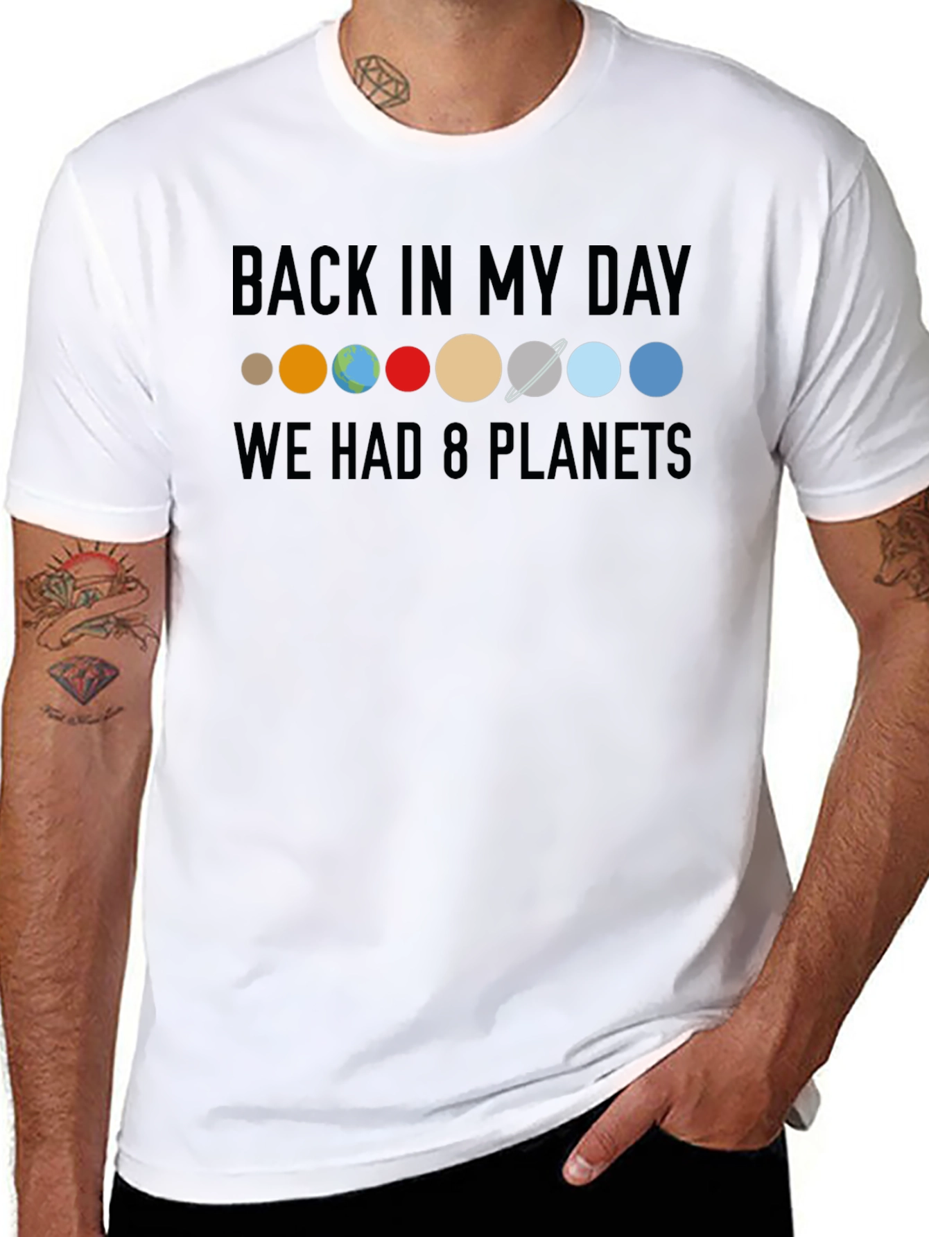 Back in My Day 8 Planets T-Shirt