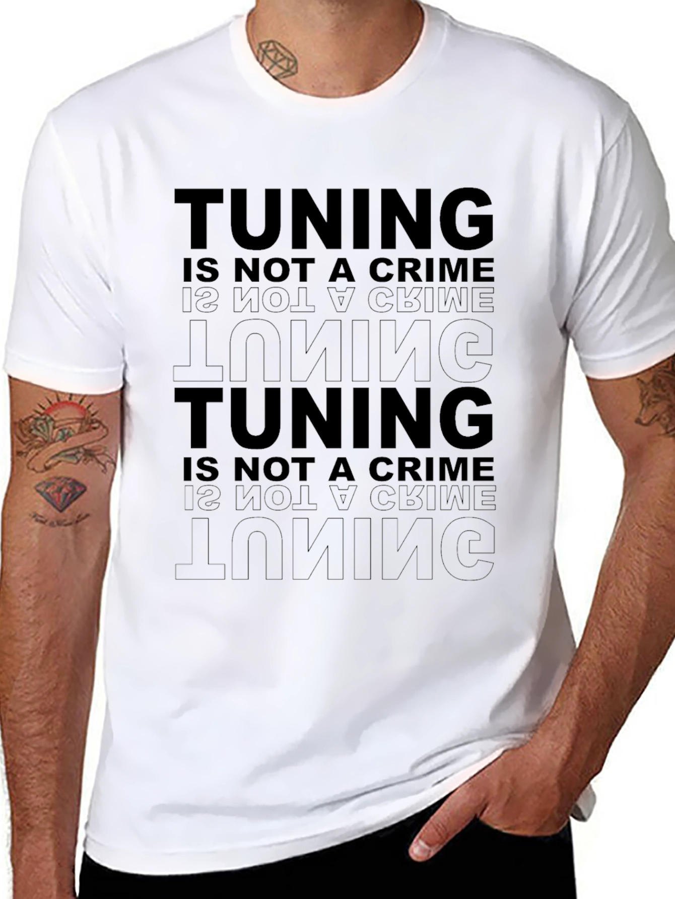 Tuning Is Not A Crime Graphic Tee