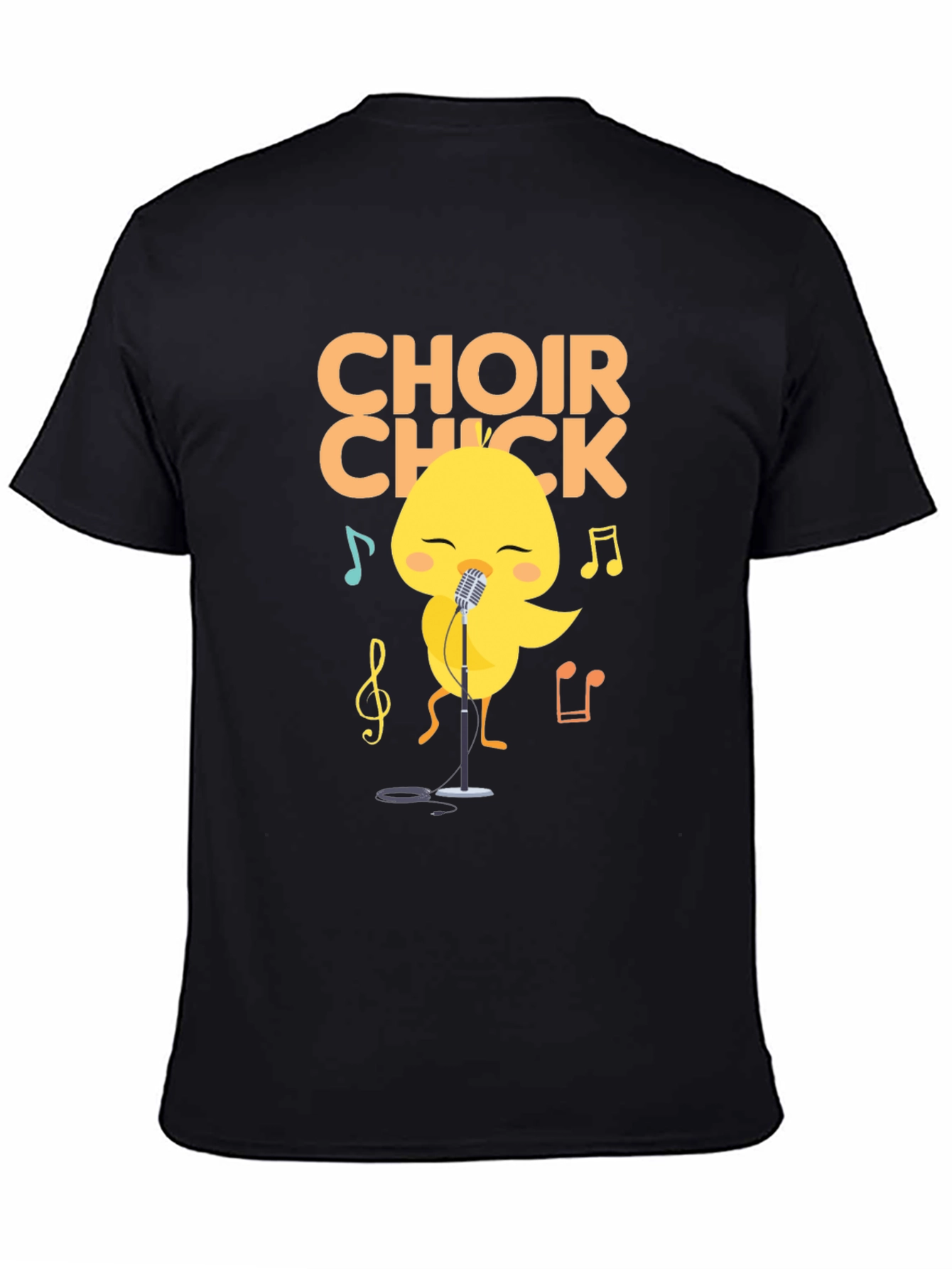 Choir Chick T-Shirt - Cute Singing Bird Tee