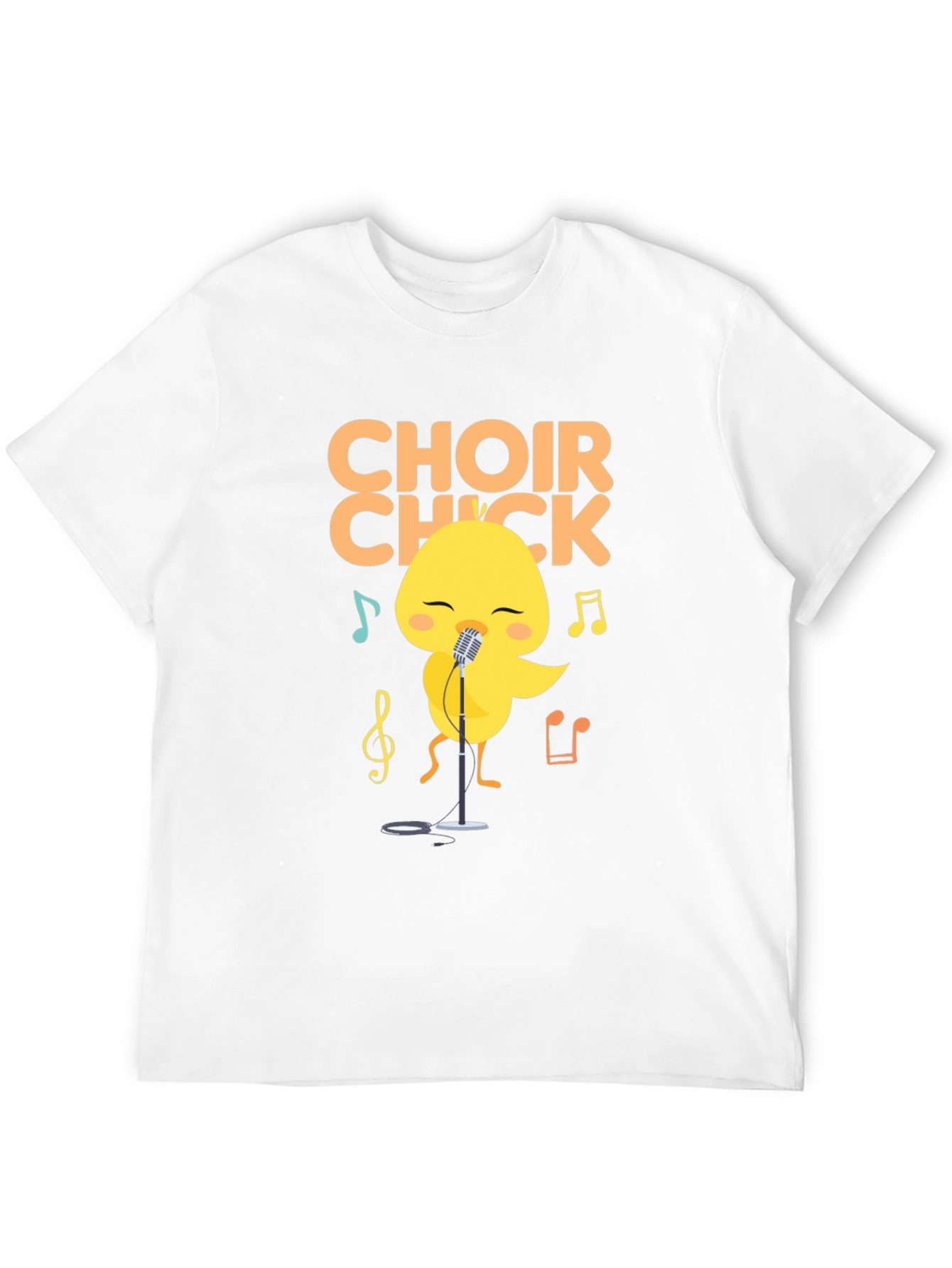 Choir Chick T-Shirt - Cute Singing Bird Tee