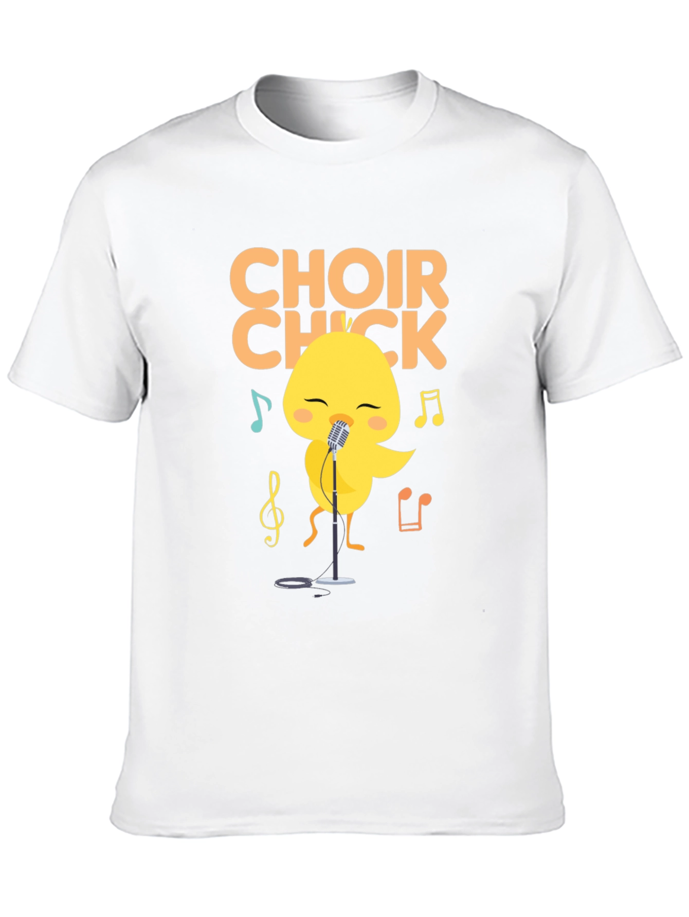 Choir Chick T-Shirt - Cute Singing Bird Tee