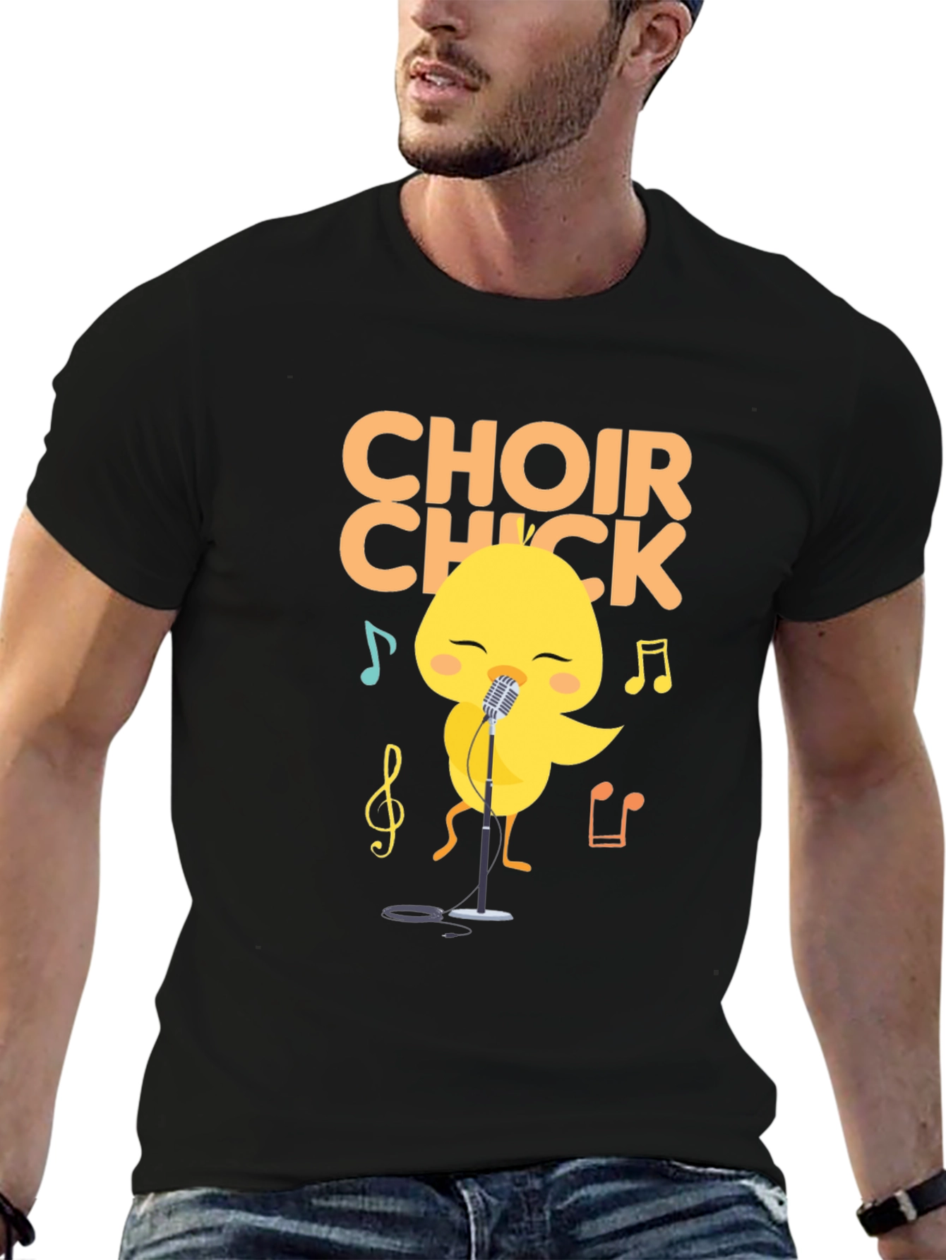Choir Chick T-Shirt - Cute Singing Bird Tee