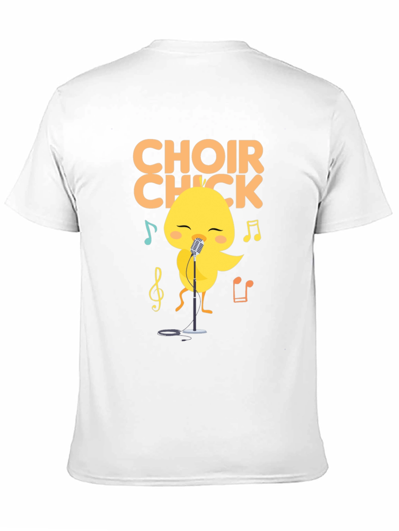Choir Chick T-Shirt - Cute Singing Bird Tee