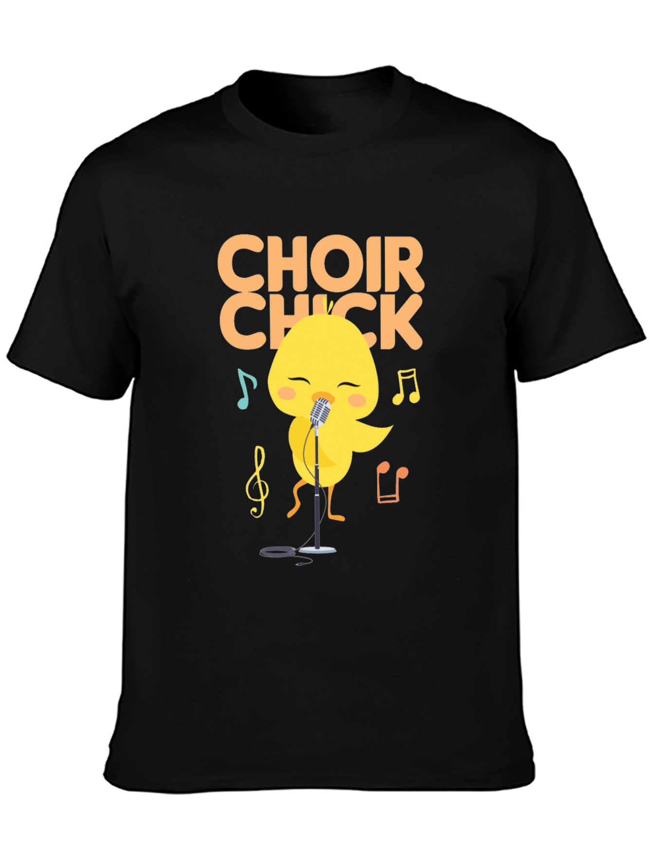 Choir Chick T-Shirt - Cute Singing Bird Tee