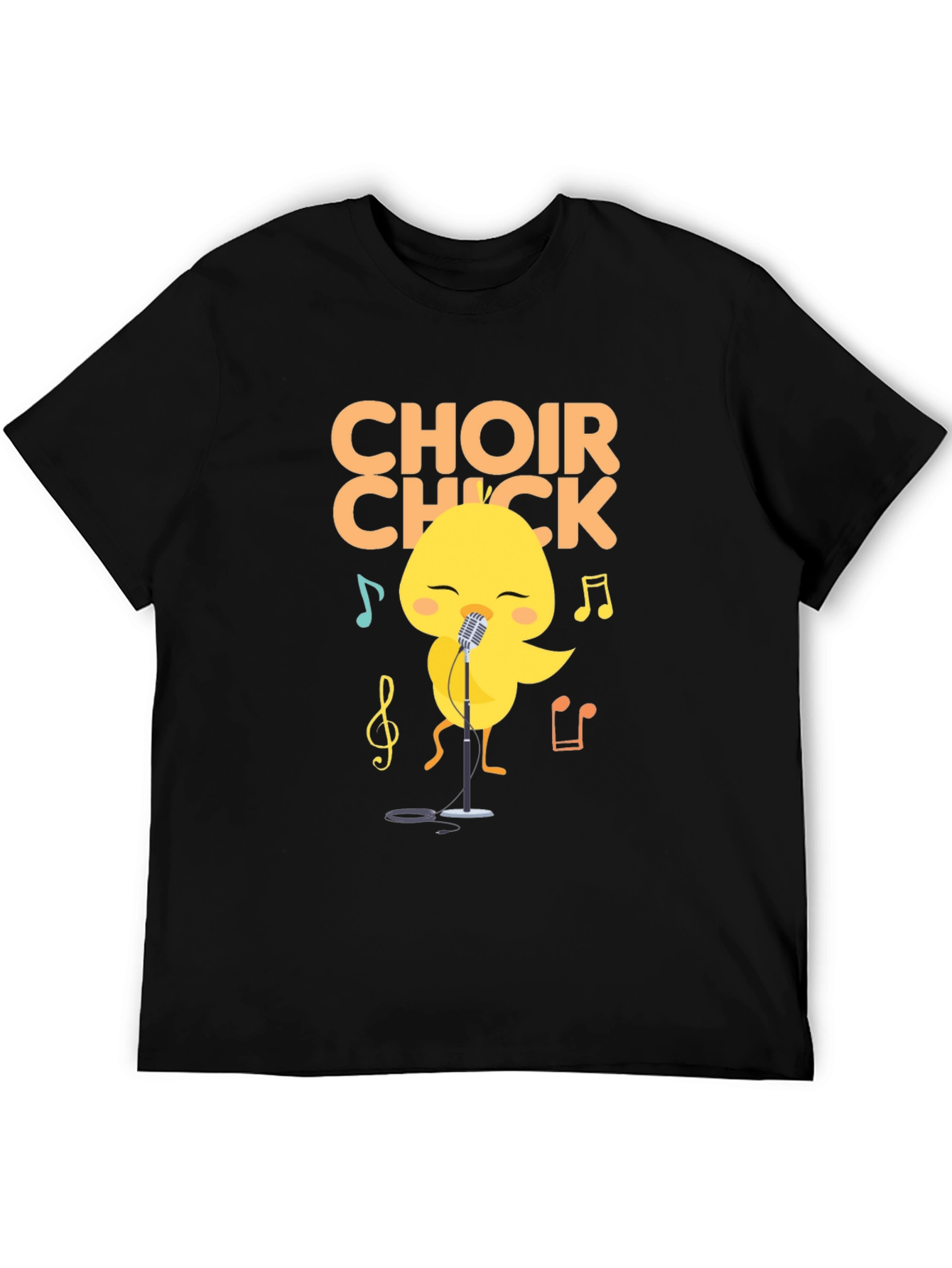 Choir Chick T-Shirt - Cute Singing Bird Tee