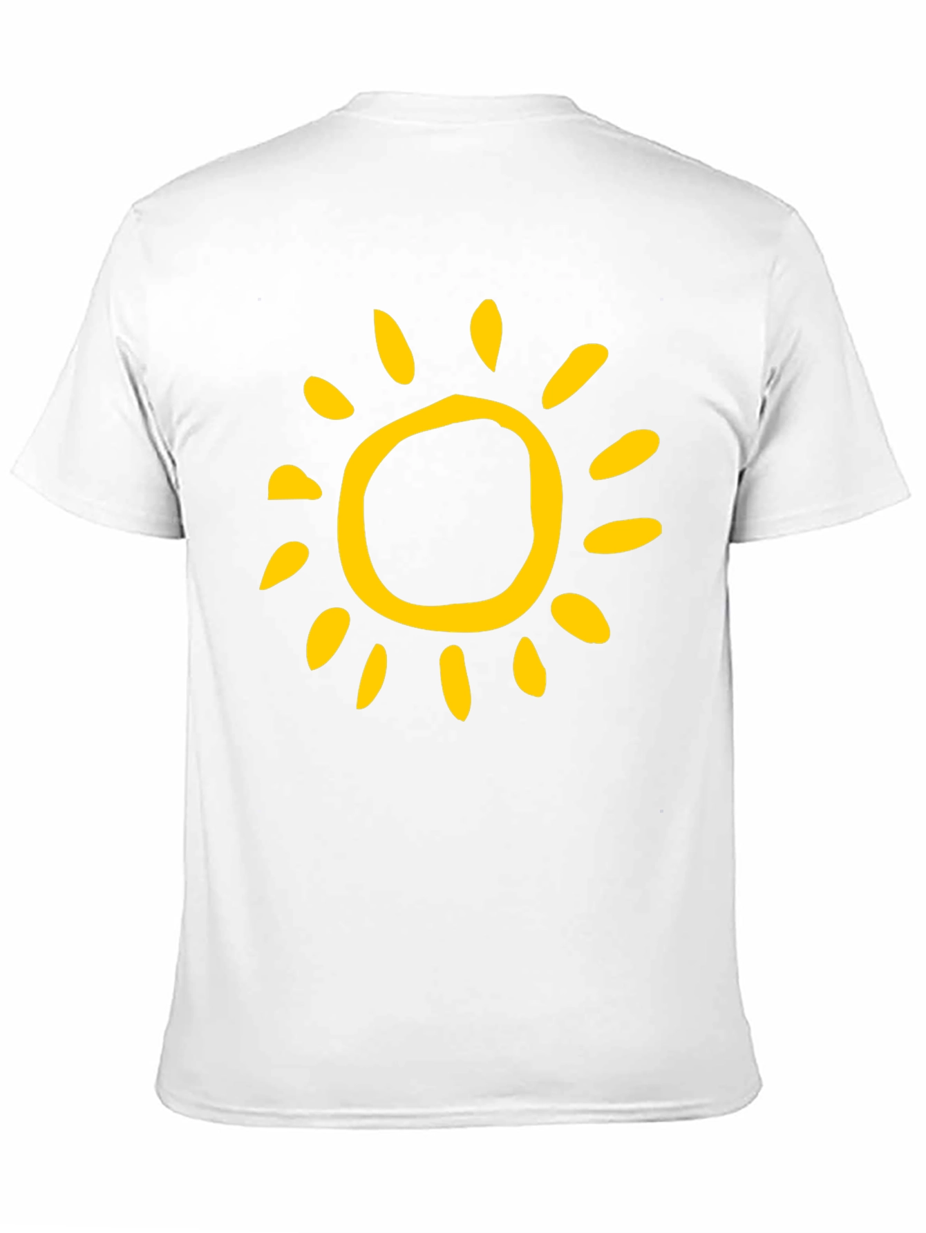 Sunny Day Graphic Tee - Black Cotton T-Shirt