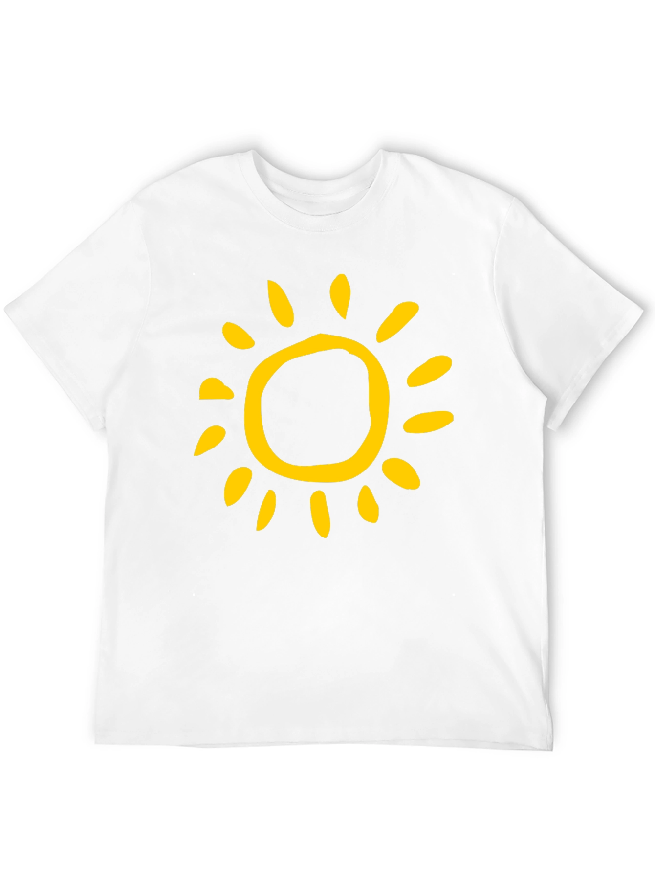 Sunny Day Graphic Tee - Black Cotton T-Shirt