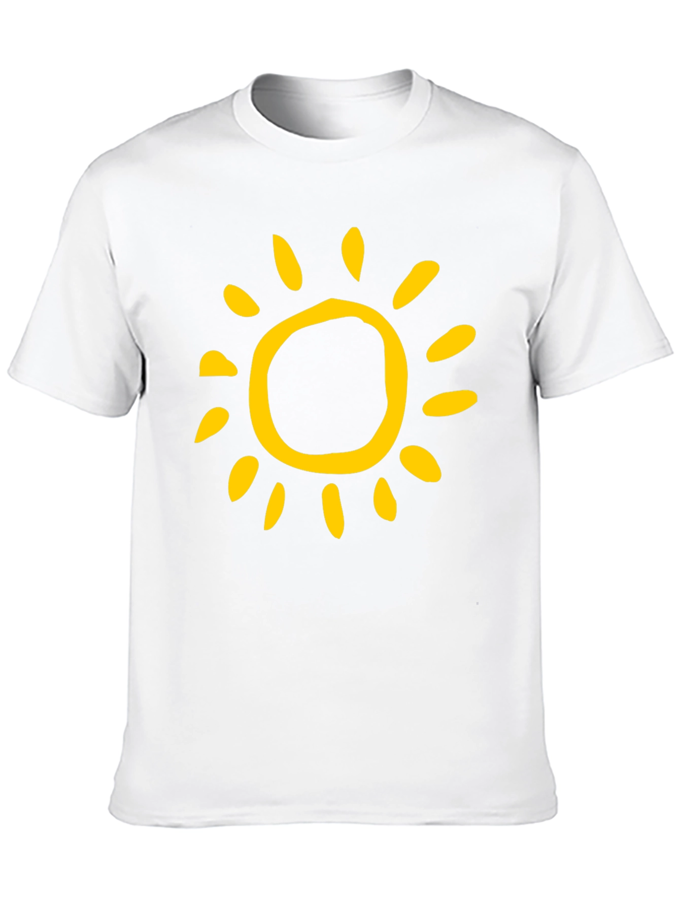 Sunny Day Graphic Tee - Black Cotton T-Shirt