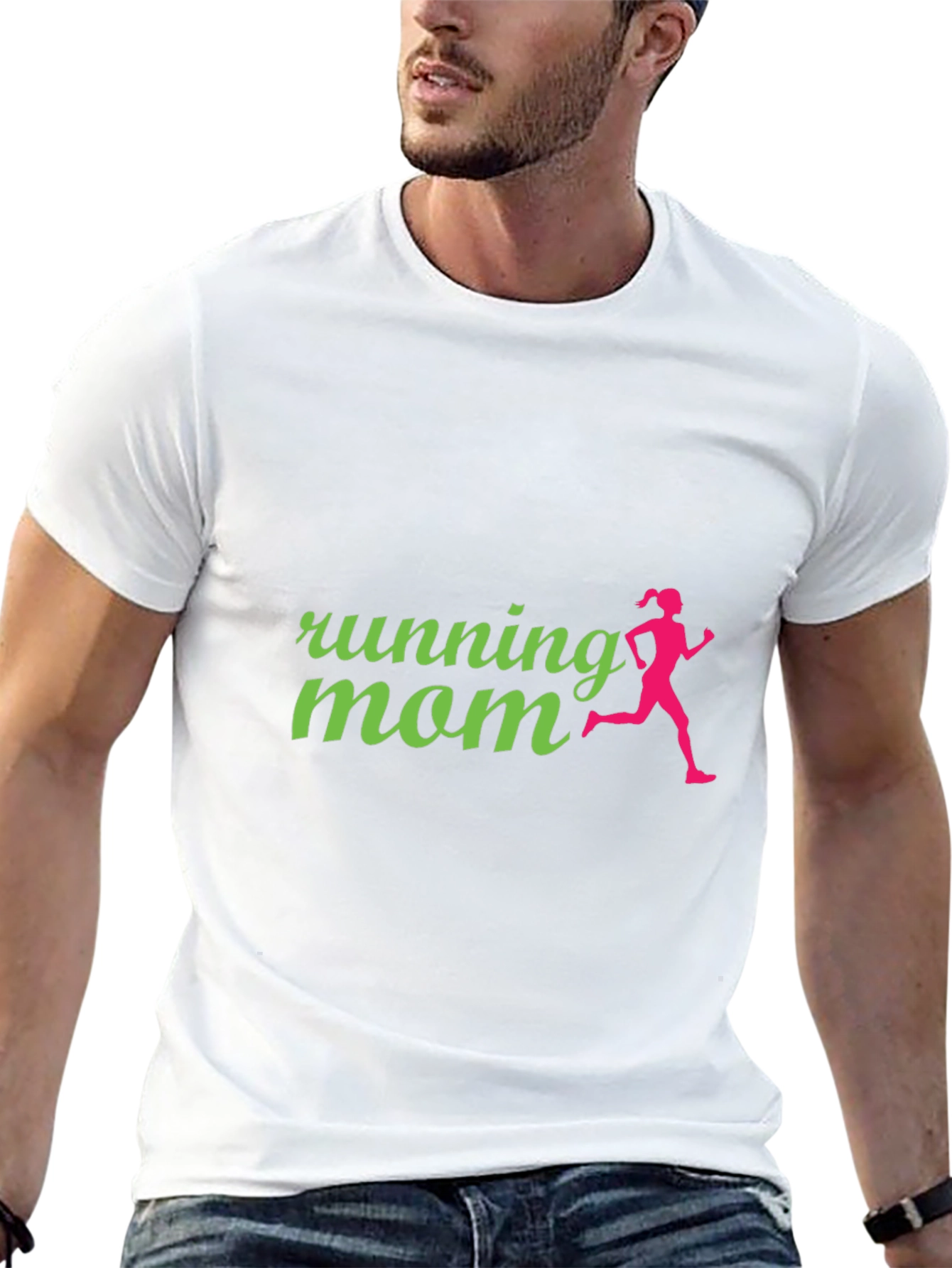 Running Mom Graphic Tee - Active Lifestyle Shirt