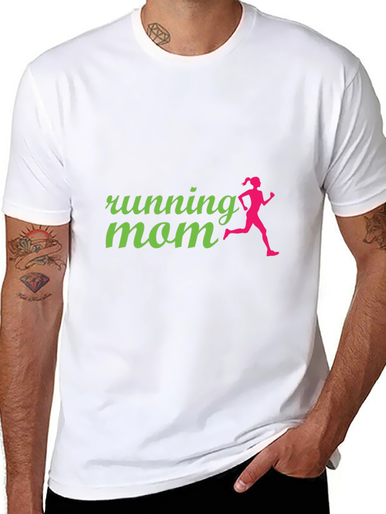 Running Mom Graphic Tee - Active Lifestyle Shirt