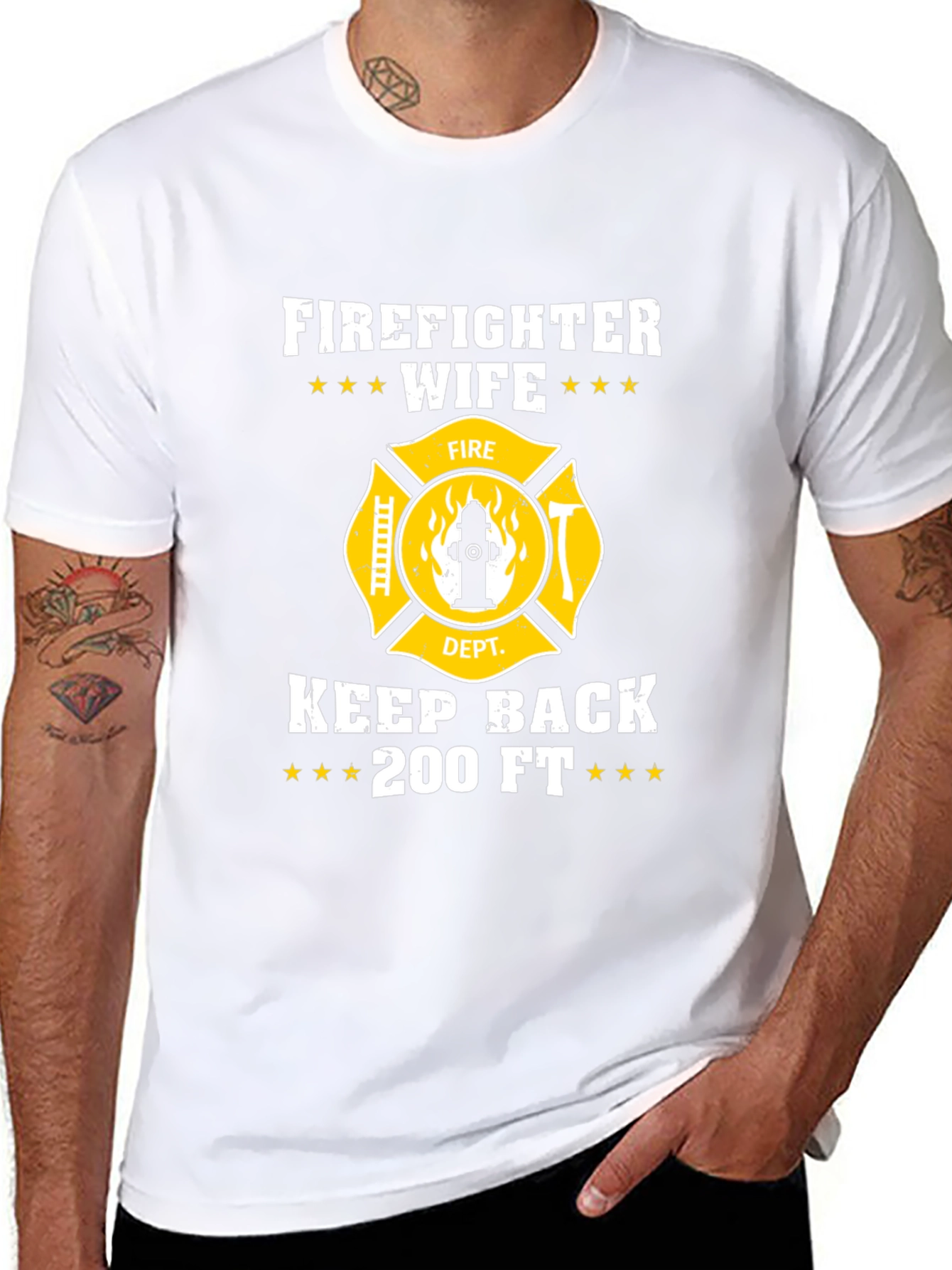 Firefighter Wife Keep Back T-Shirt