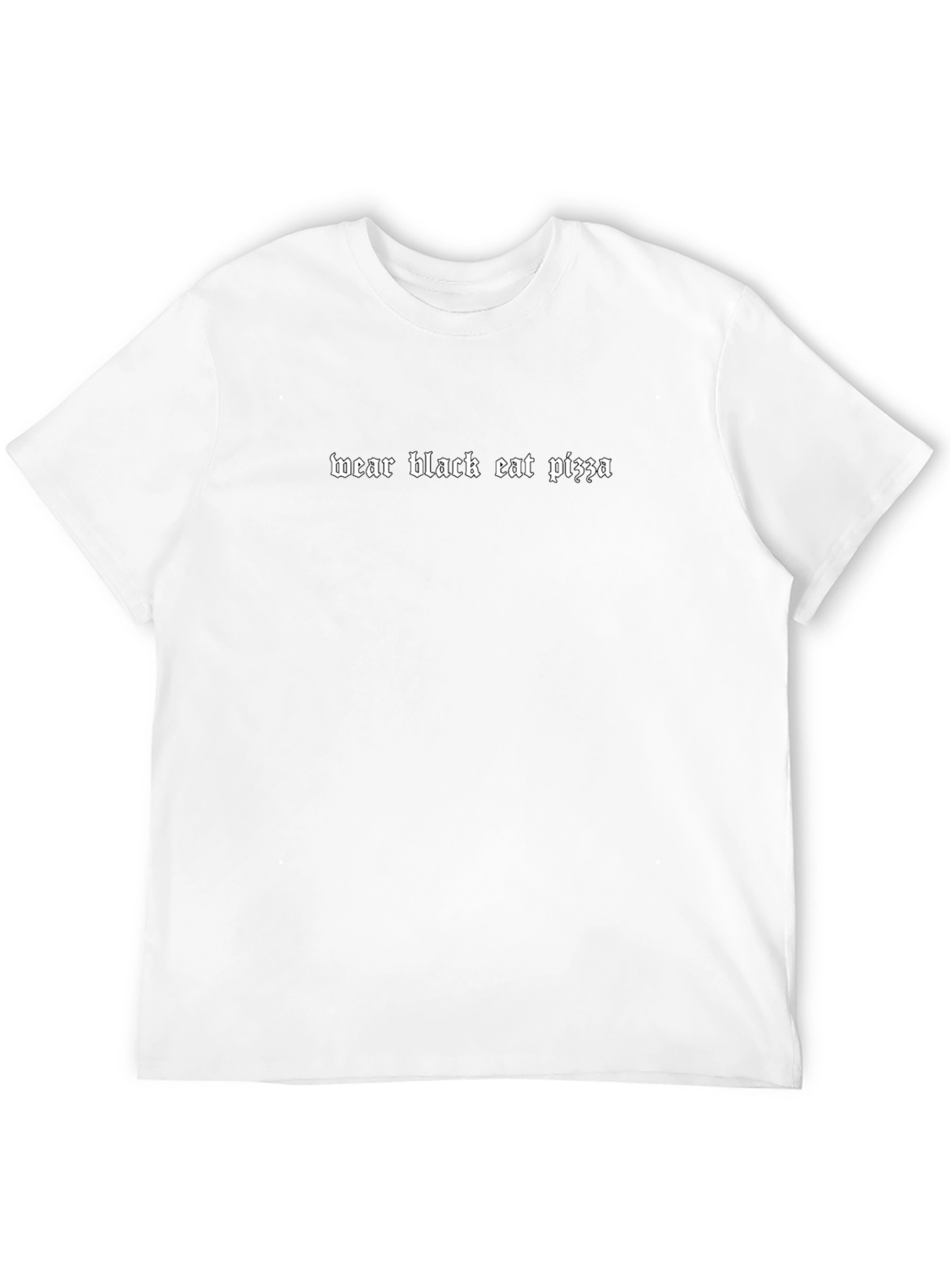 Wear Black Eat Pizza Graphic Tee
