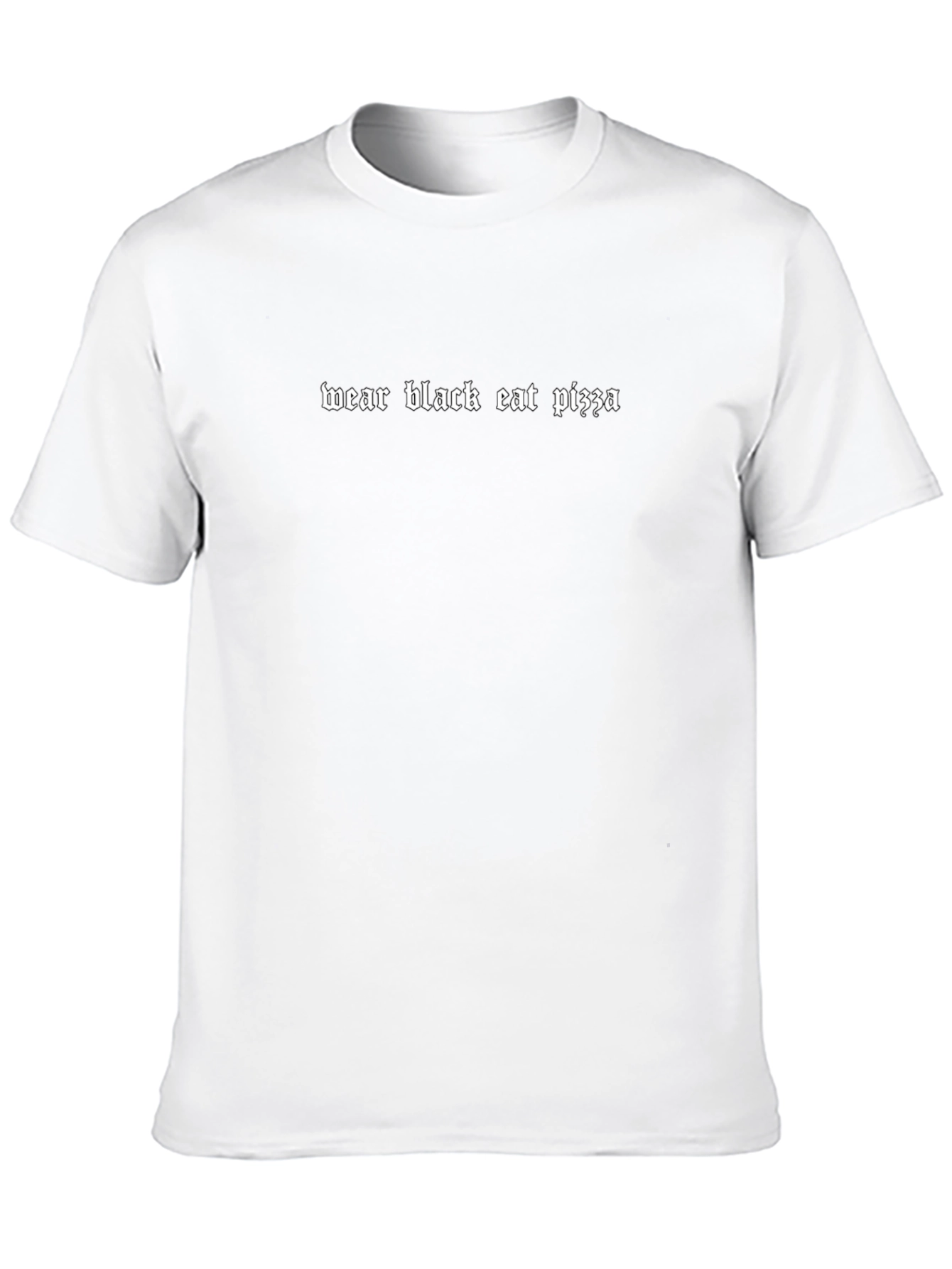 Wear Black Eat Pizza Graphic Tee