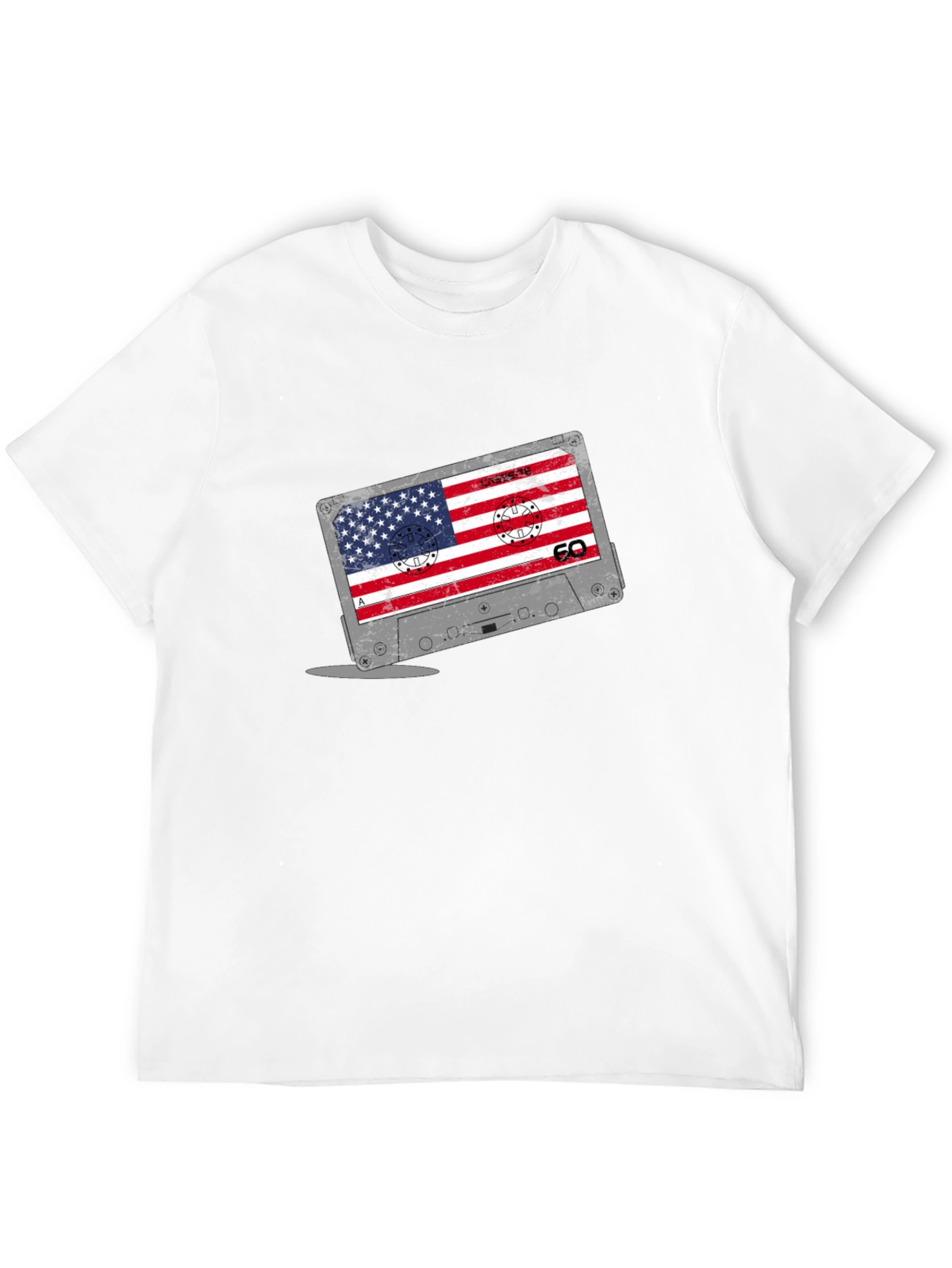 American Flag Cassette Tape T-Shirt
