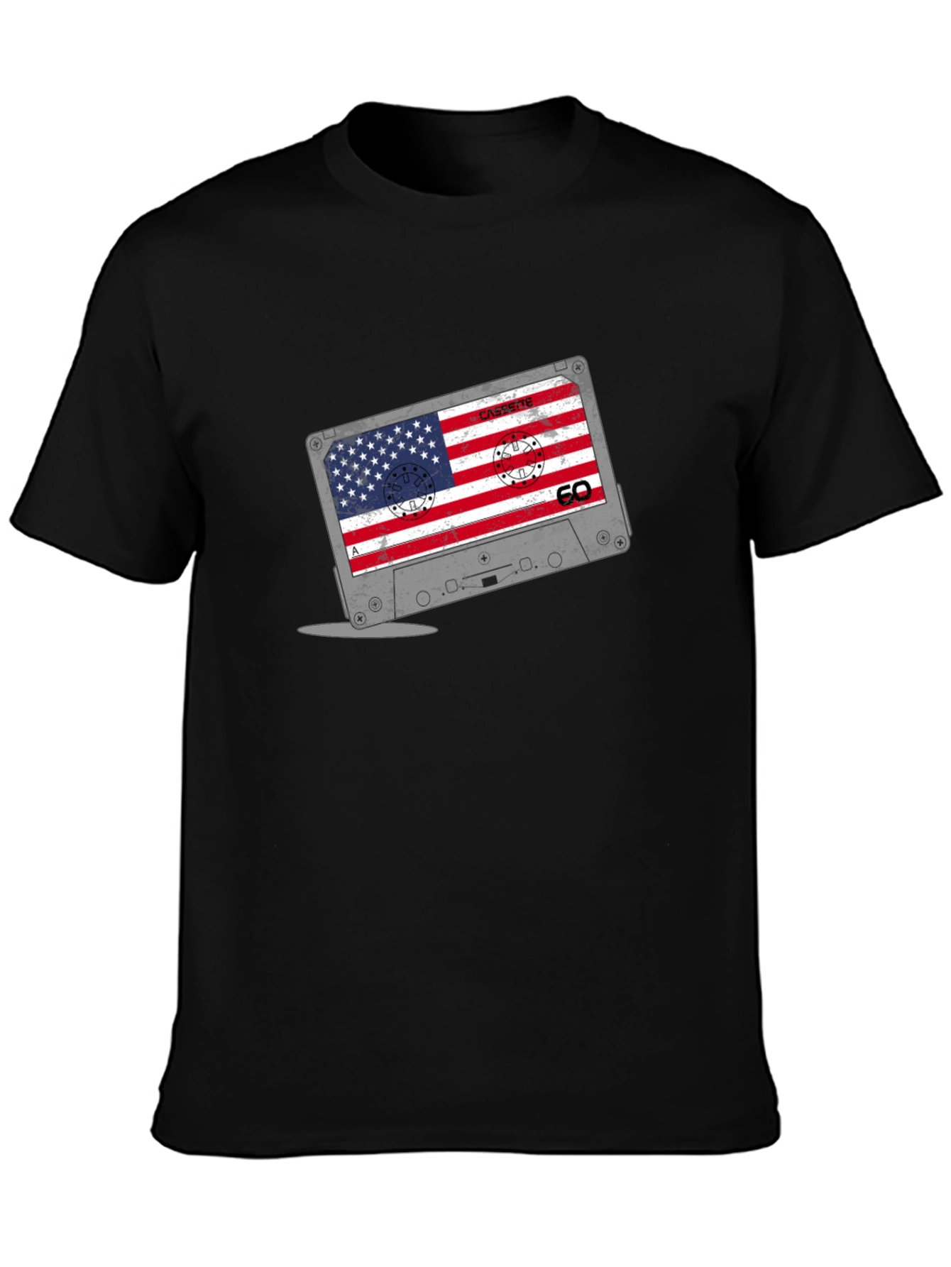 American Flag Cassette Tape T-Shirt