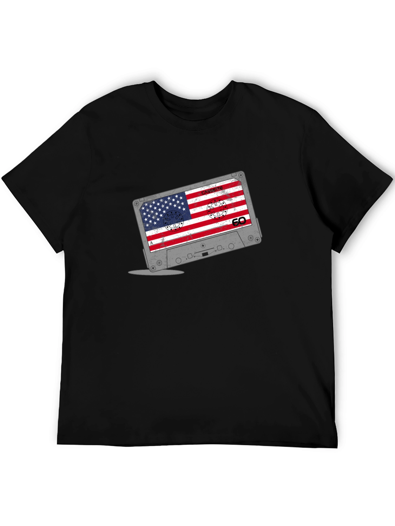 American Flag Cassette Tape T-Shirt