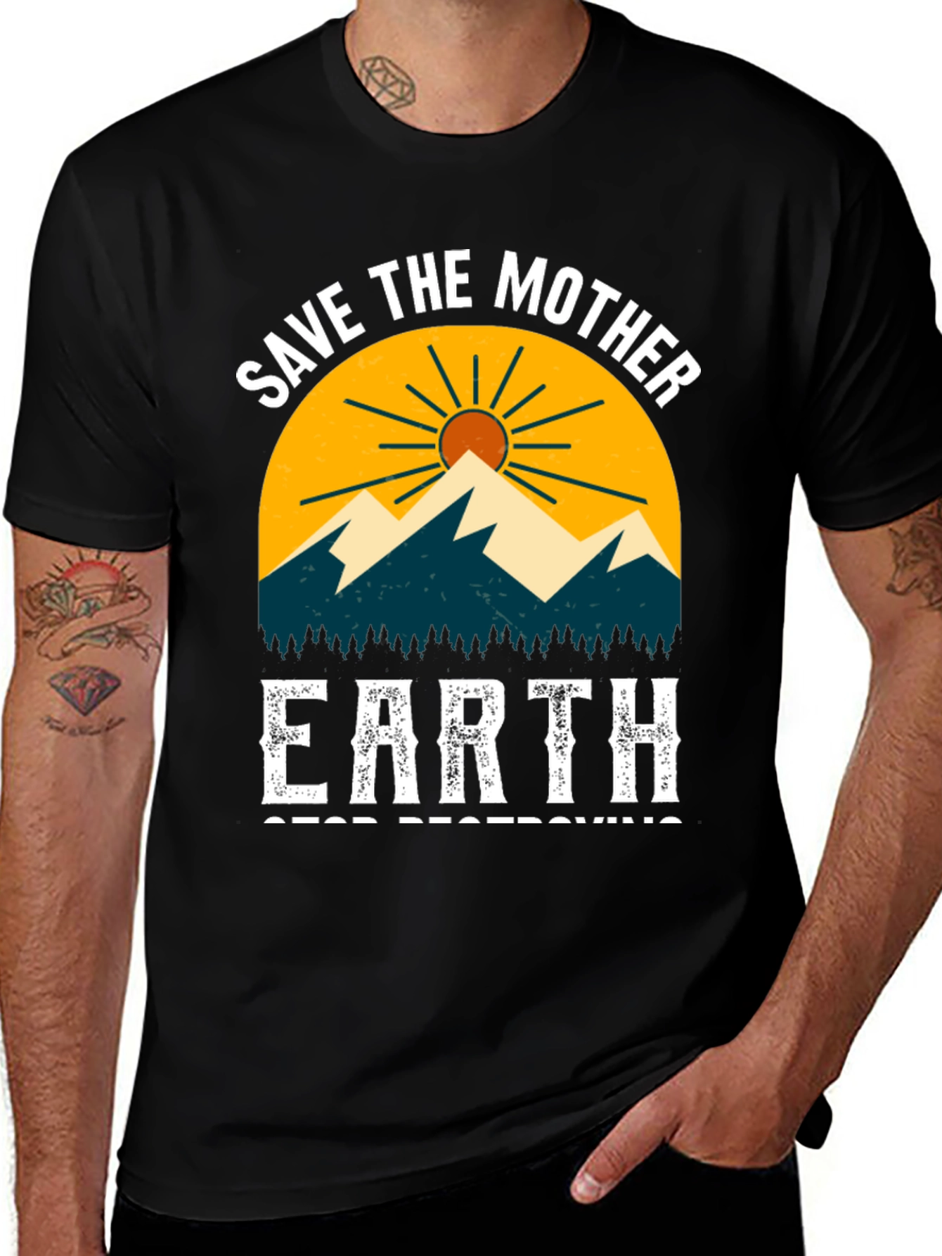 Save the Mother Earth Graphic T-Shirt