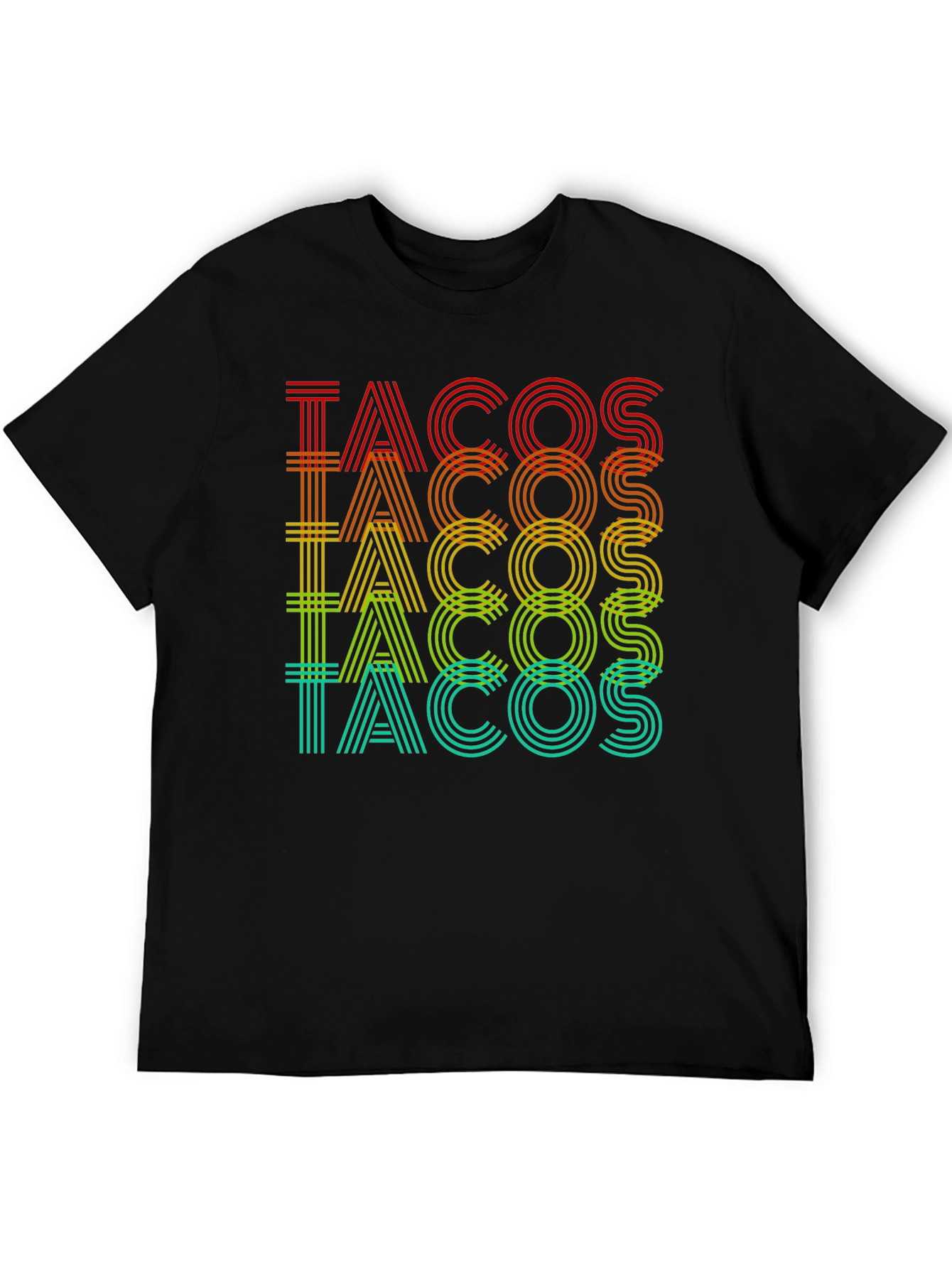 Tacos Graphic Print Crew Neck T-Shirt