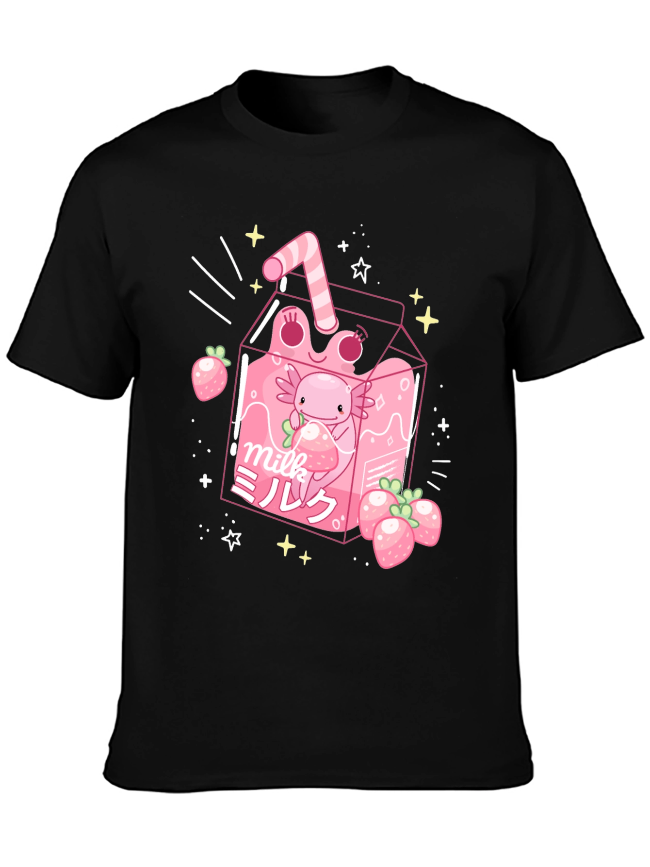 Strawberry Milk Axolotl T-Shirt