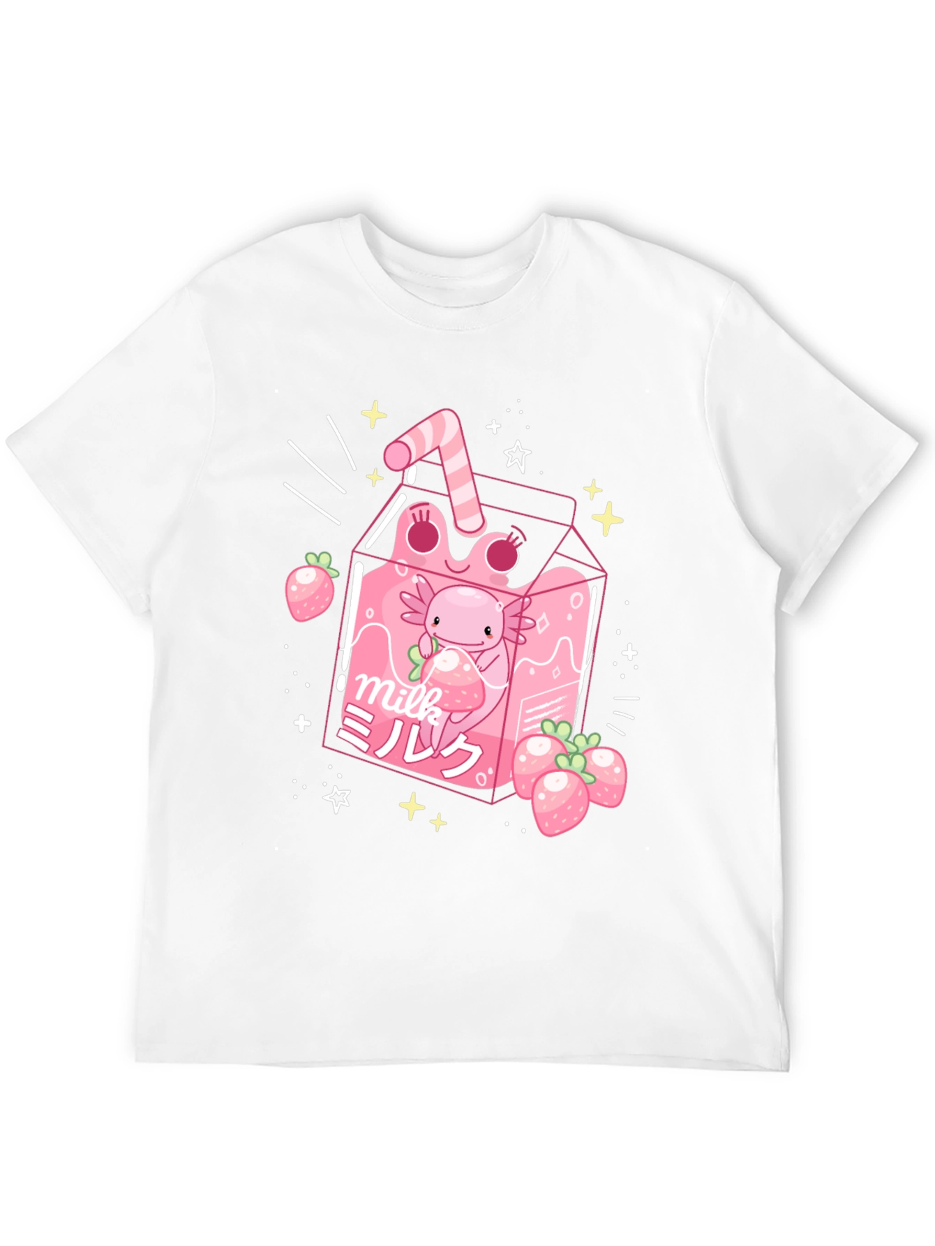 Strawberry Milk Axolotl T-Shirt
