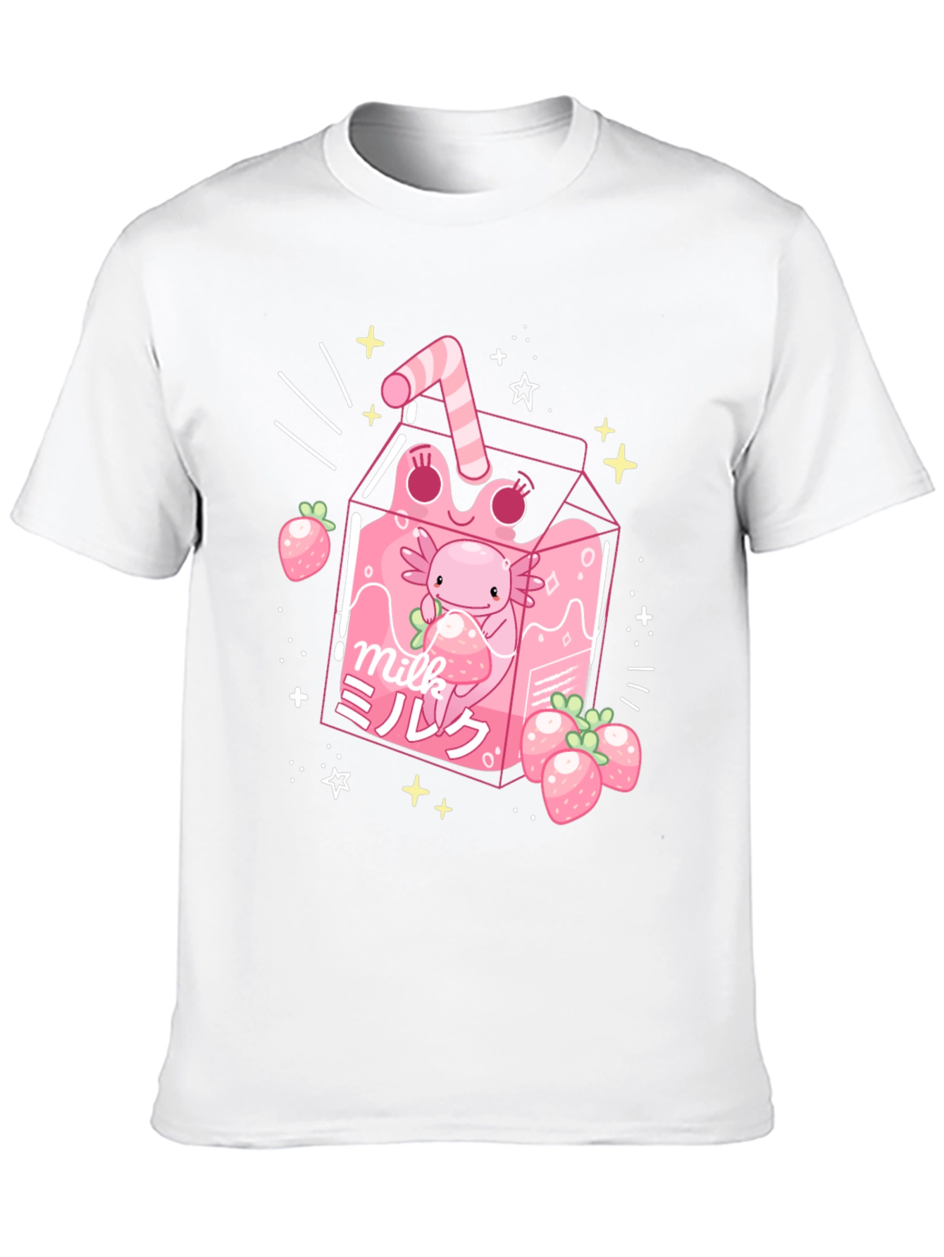 Strawberry Milk Axolotl T-Shirt