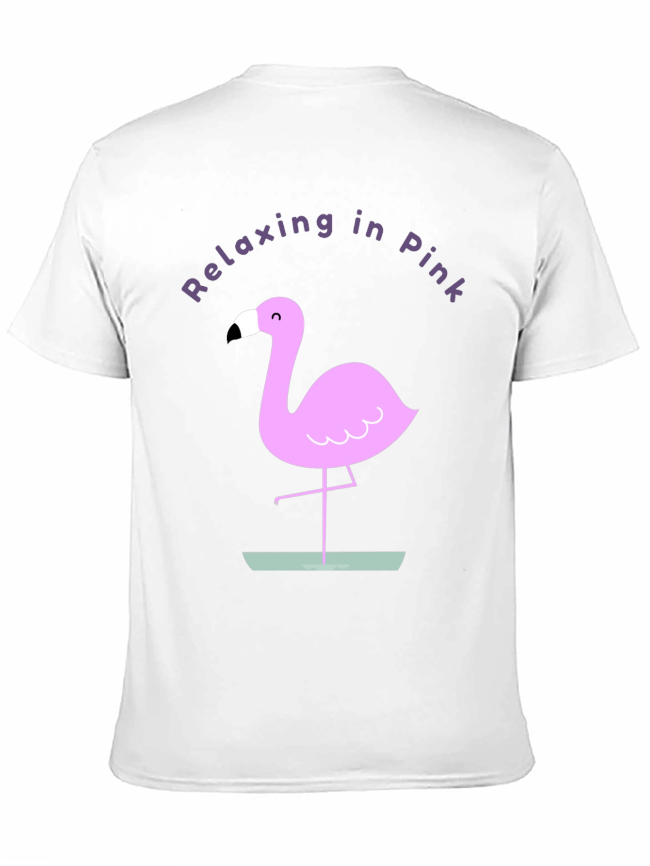 Relaxing in Pink Flamingo Graphic Tee