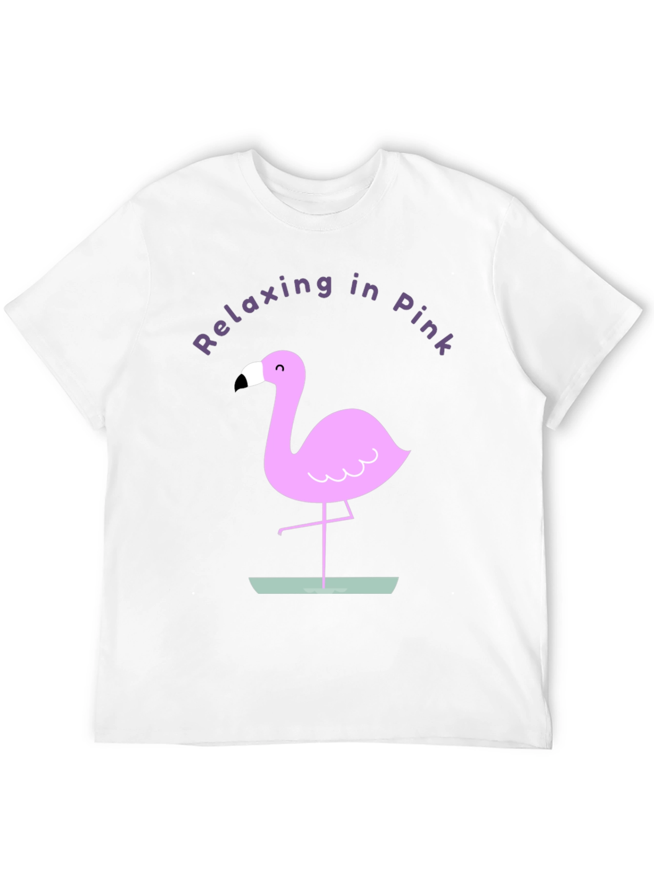 Relaxing in Pink Flamingo Graphic Tee