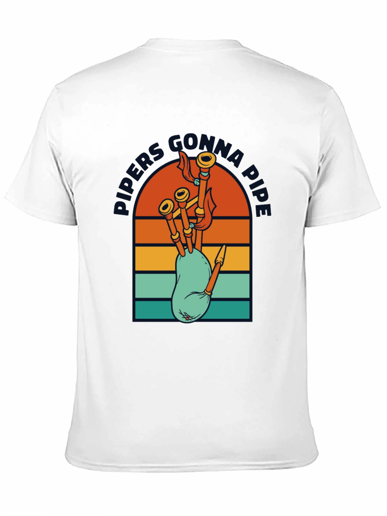 Pipers Gonna Pipe Retro T-Shirt