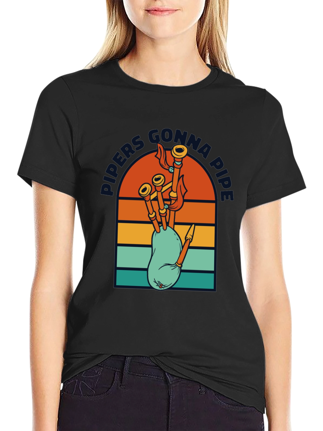 Pipers Gonna Pipe Retro T-Shirt