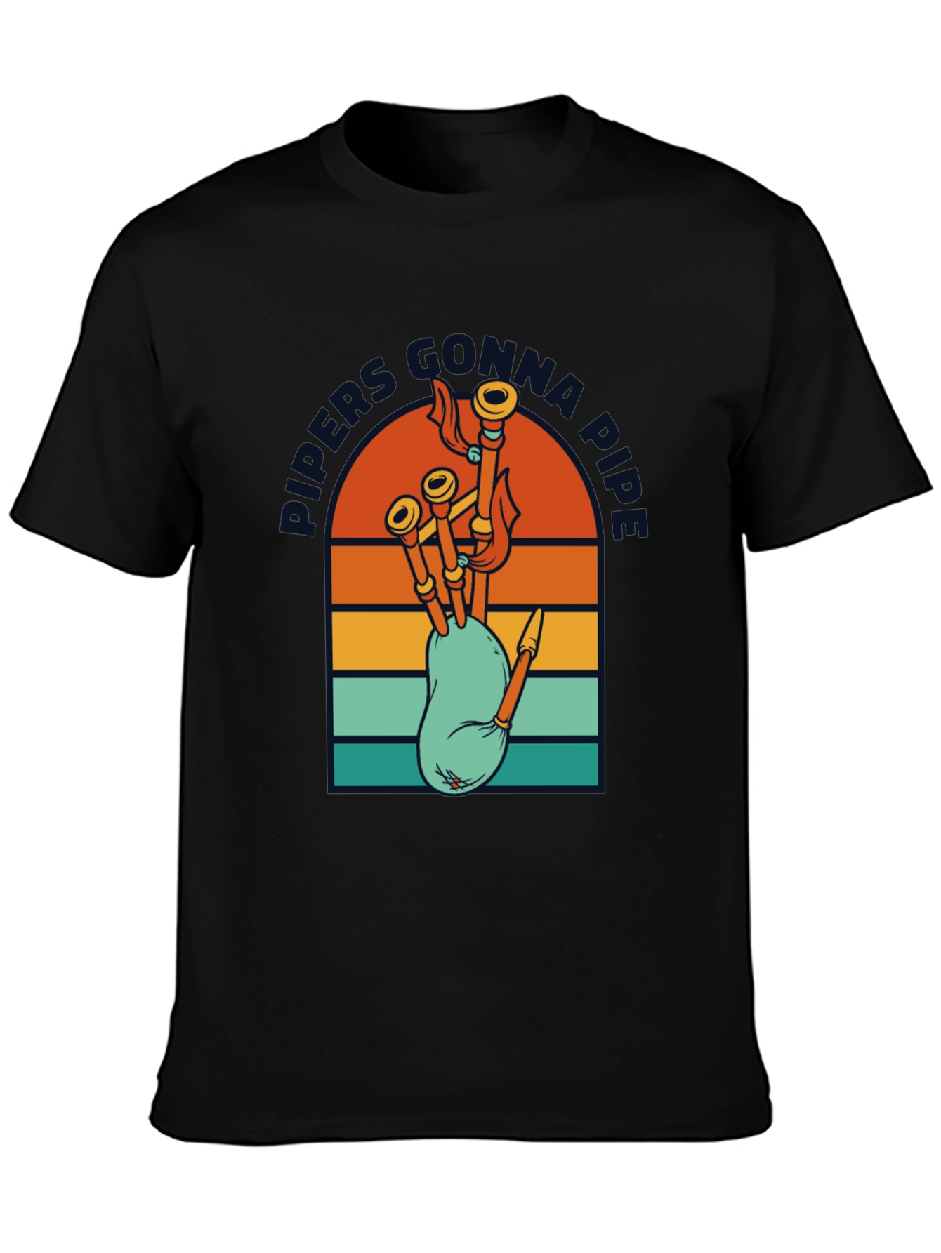 Pipers Gonna Pipe Retro T-Shirt