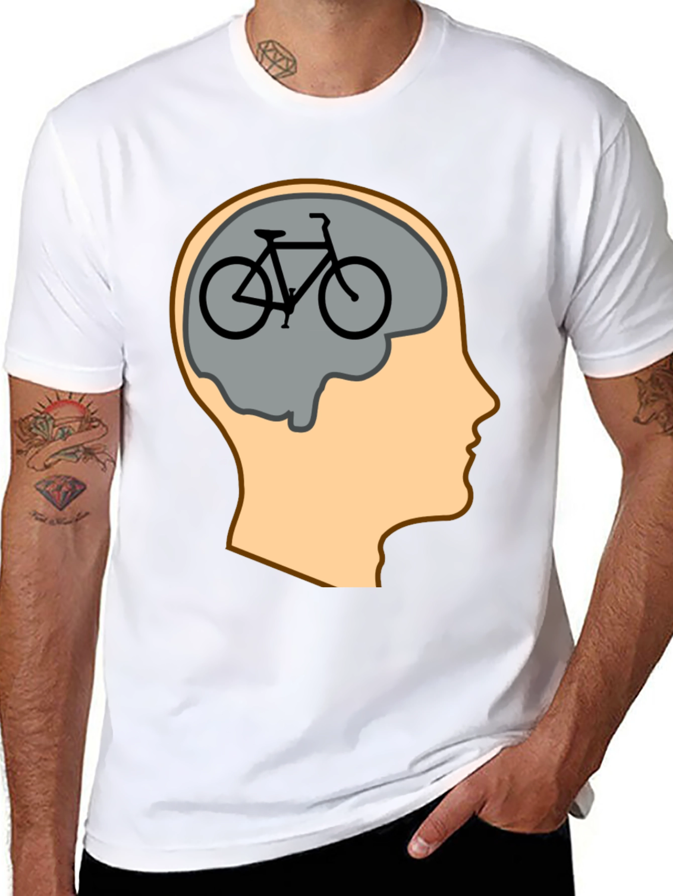 Bike On The Brain Graphic Tee