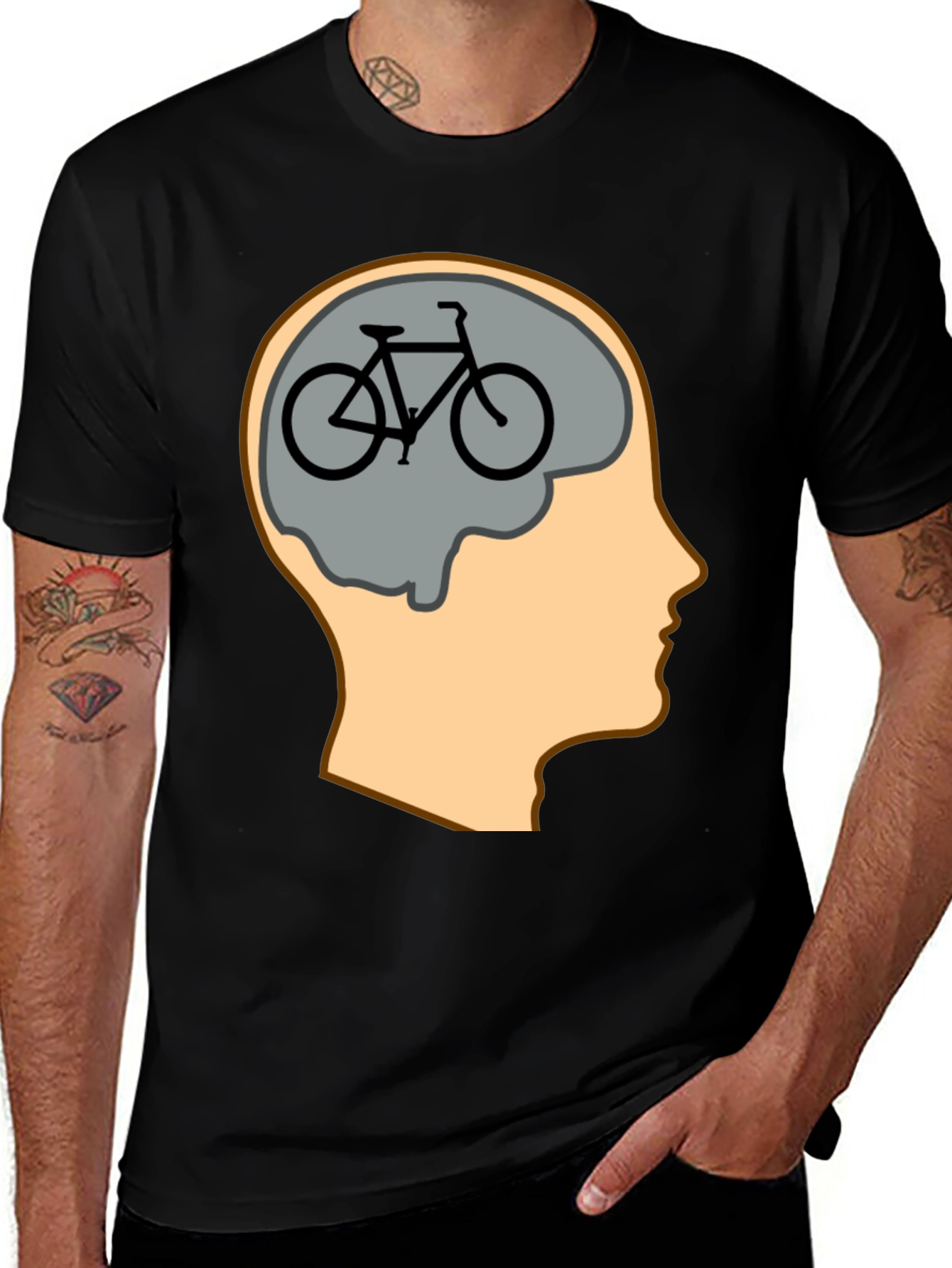 Bike On The Brain Graphic Tee