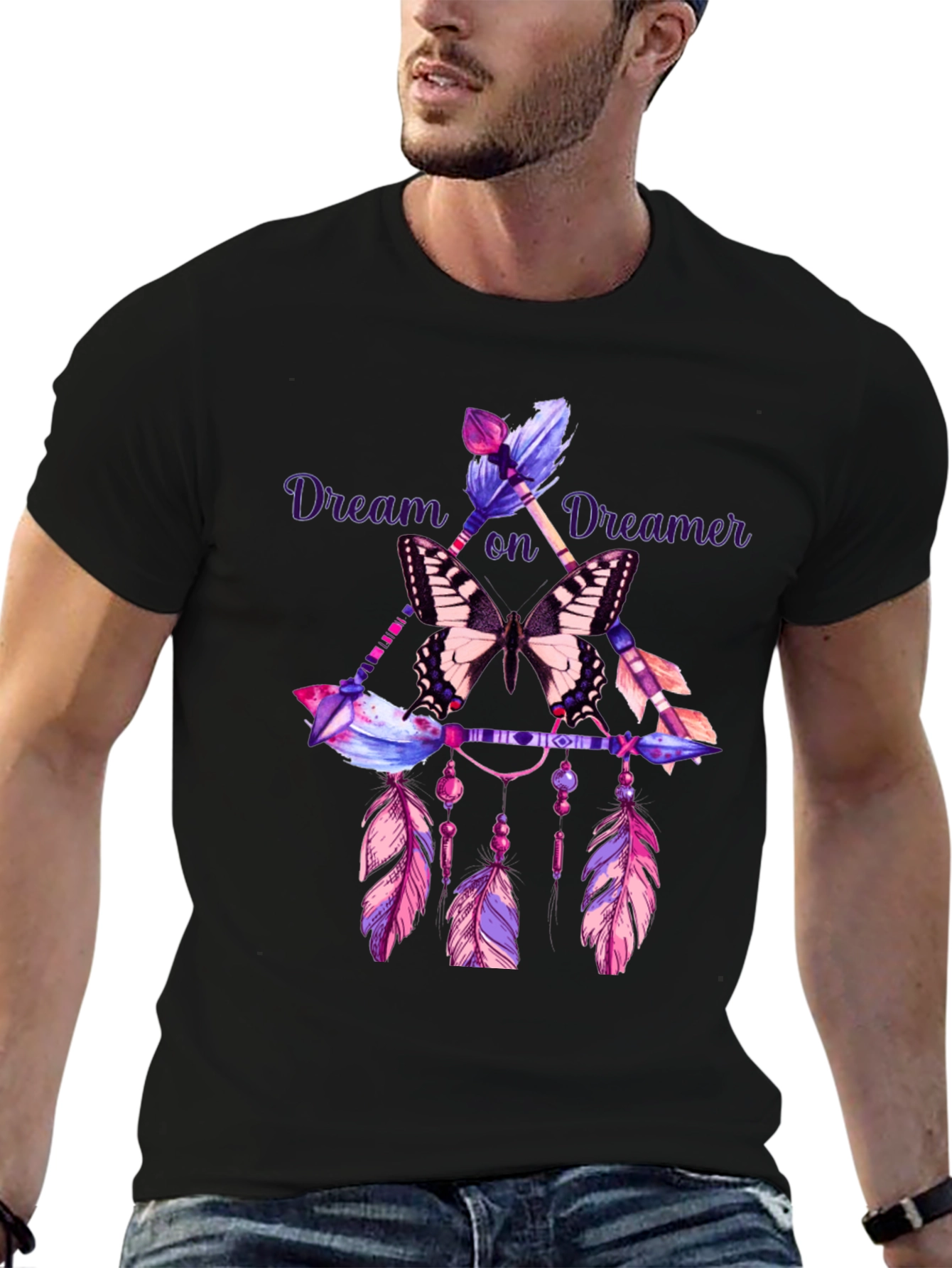 Dream On Dreamer Graphic T-Shirt
