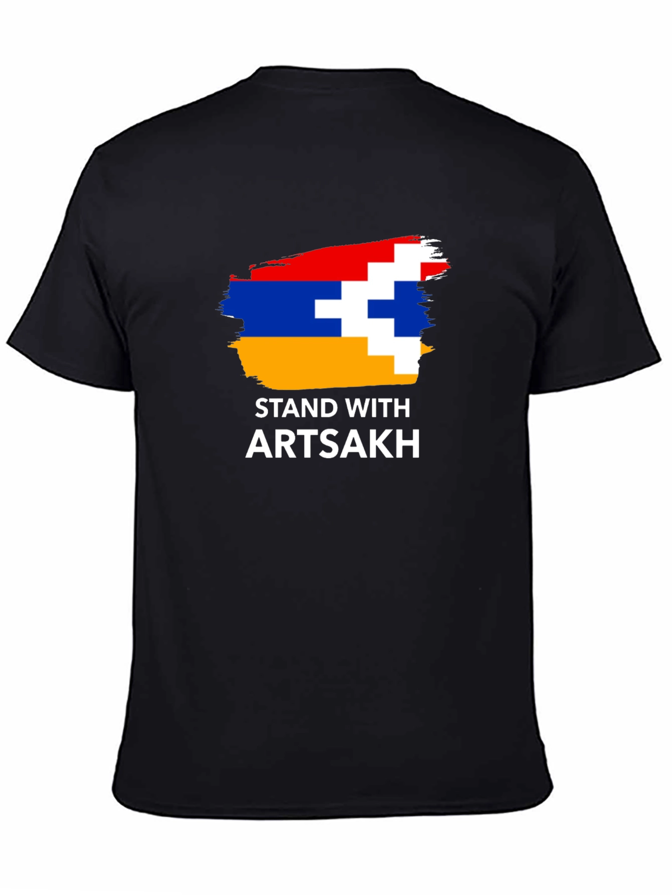 Stand With Artsakh Graphic Tee - Black