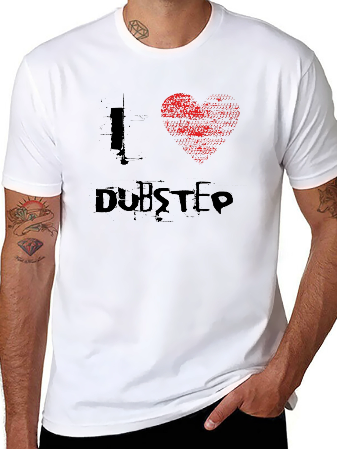 I Heart Dubstep Black T-Shirt