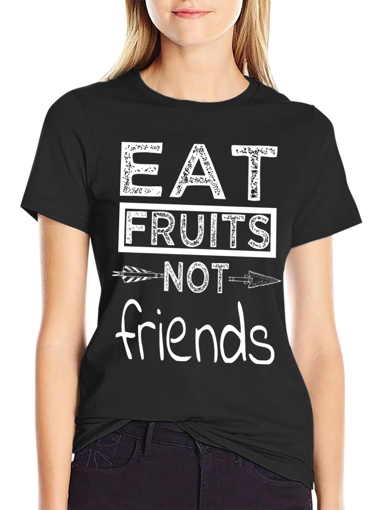 Eat Fruits Not Friends T-Shirt Vegan Tee