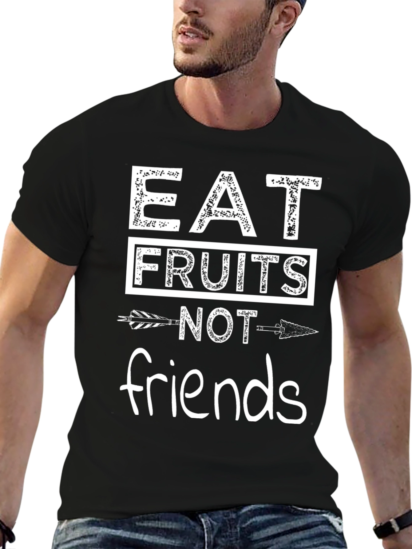 Eat Fruits Not Friends T-Shirt Vegan Tee
