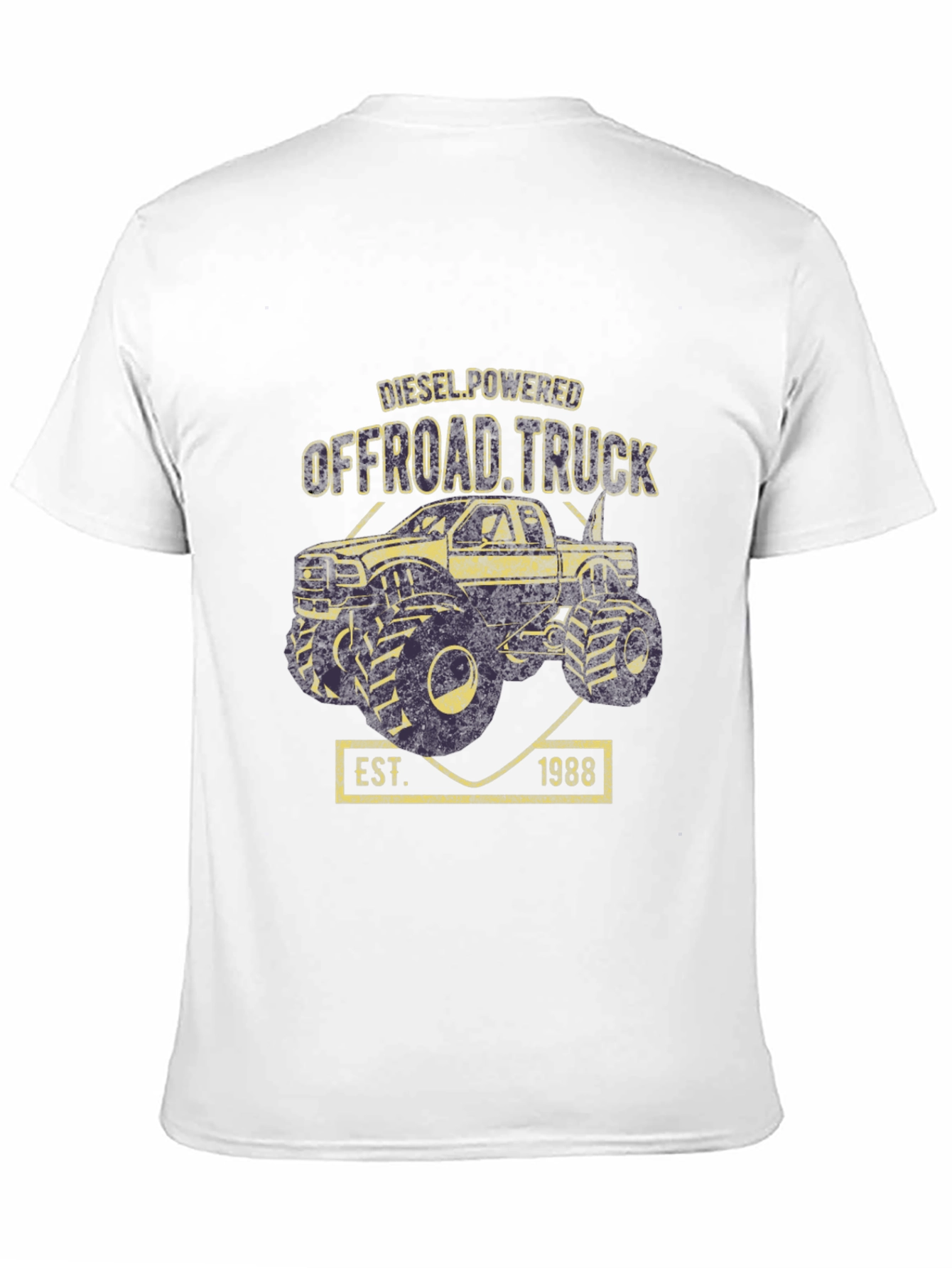 Diesel Powered Offroad Truck Black T-Shirt