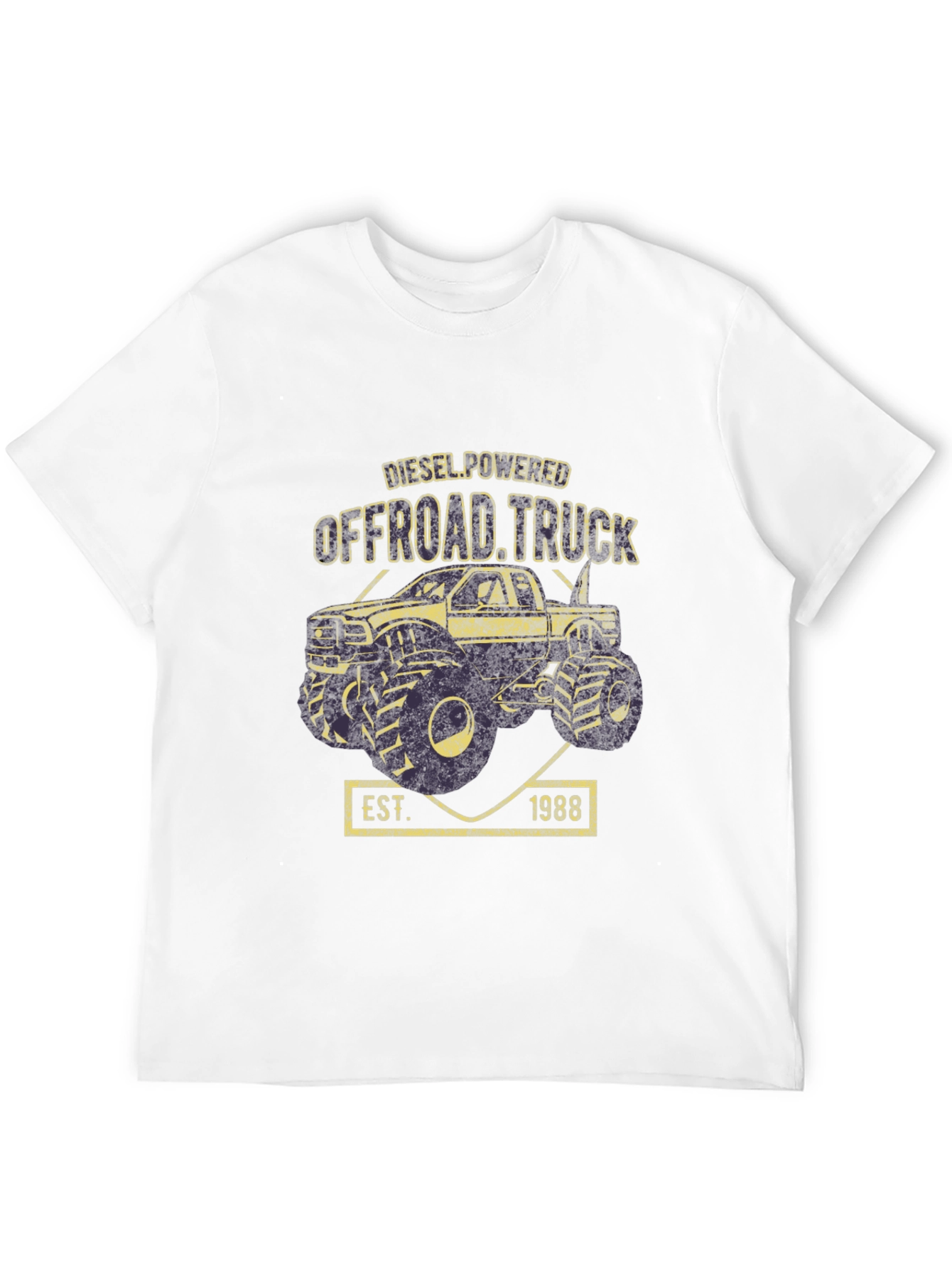 Diesel Powered Offroad Truck Black T-Shirt