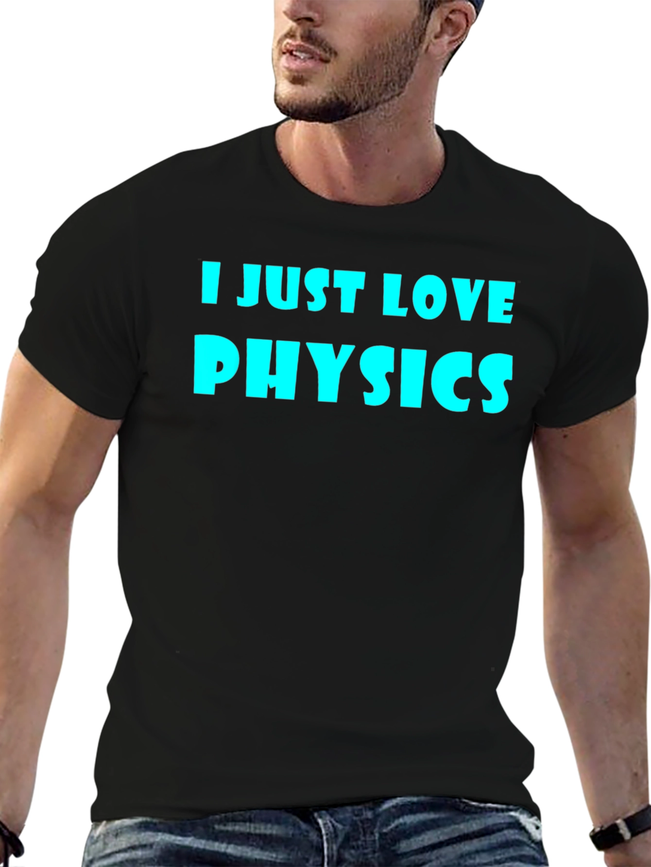 I Just Love Physics Black T-Shirt