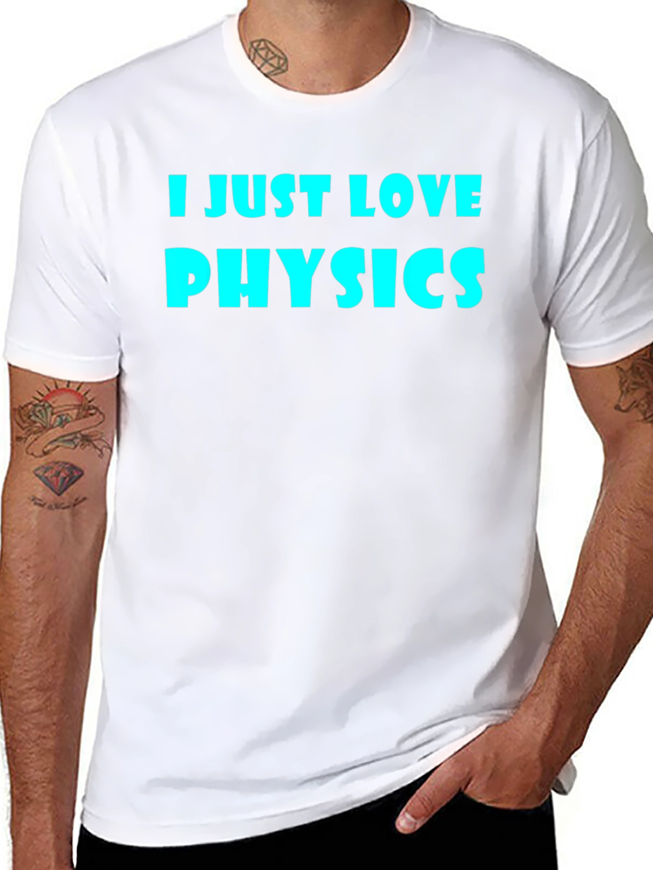 I Just Love Physics Black T-Shirt