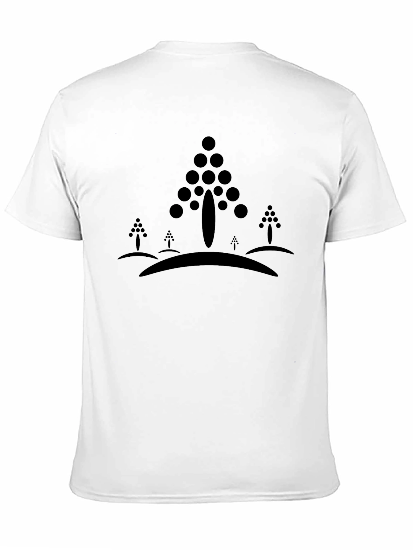 Abstract Forest Tee - Black Graphic T-Shirt