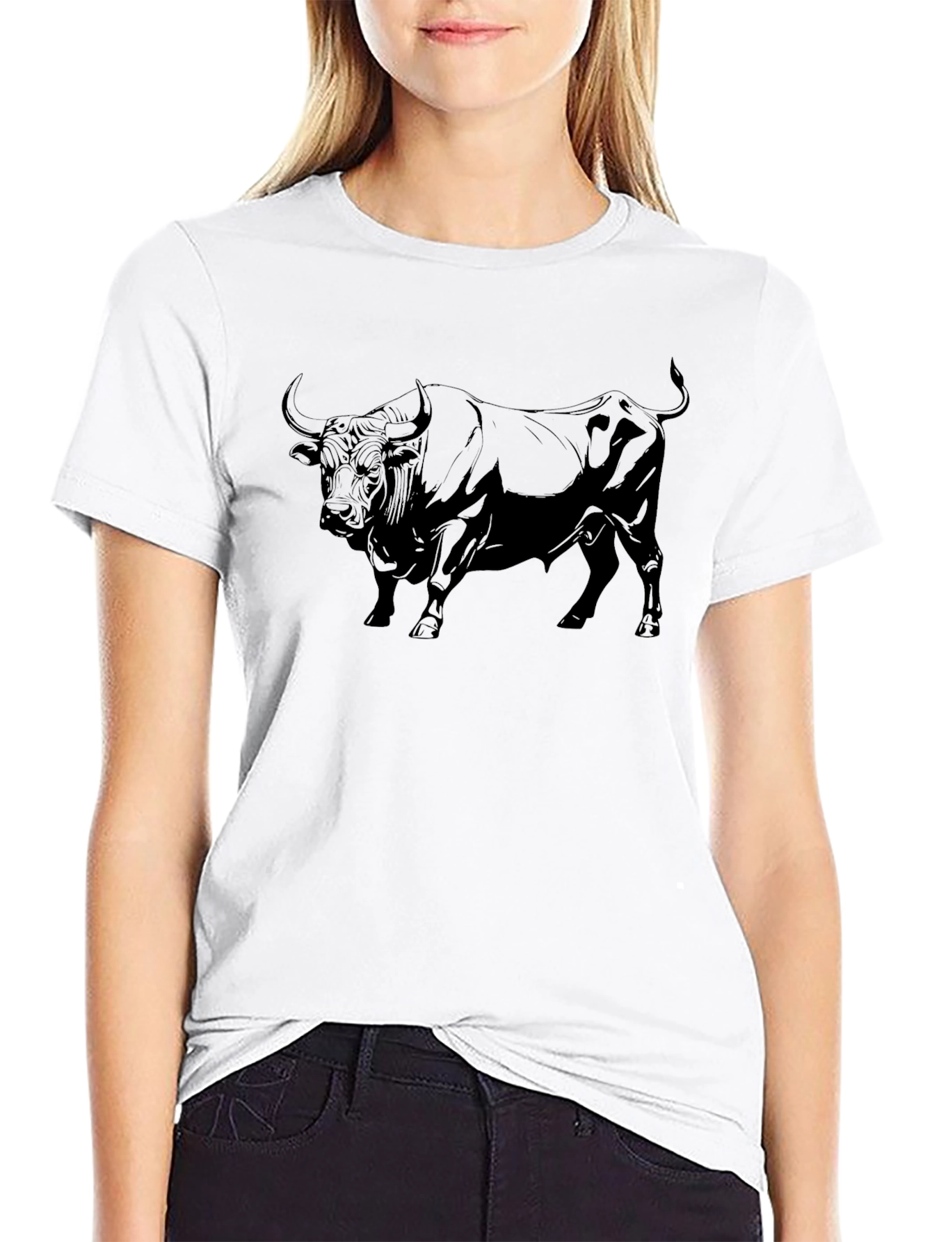 Black Bull Graphic Tee - Bold & Stylish