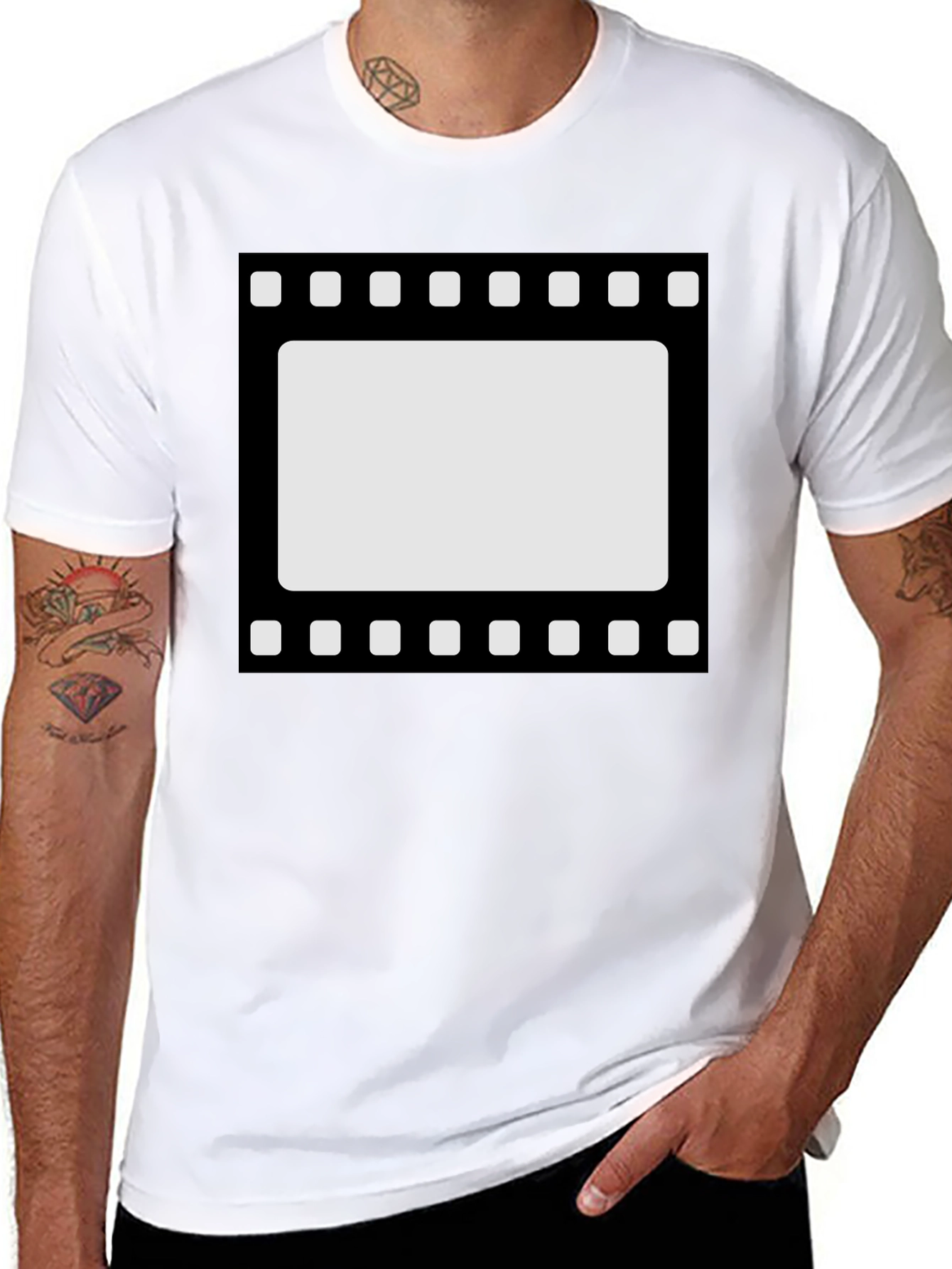 Movie Film Strip T-Shirt - Retro Cinema Tee