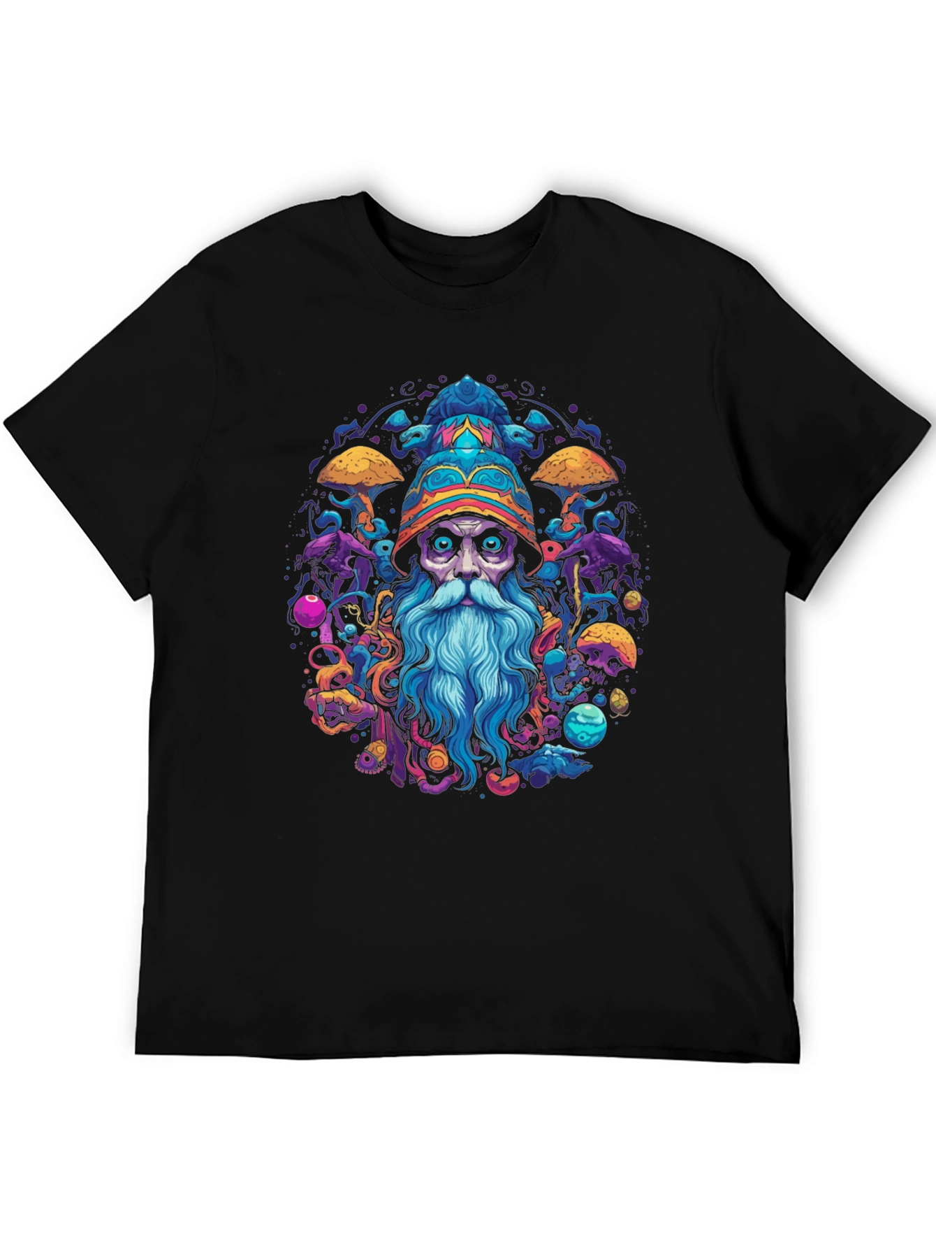 Wizard Graphic Black T-Shirt