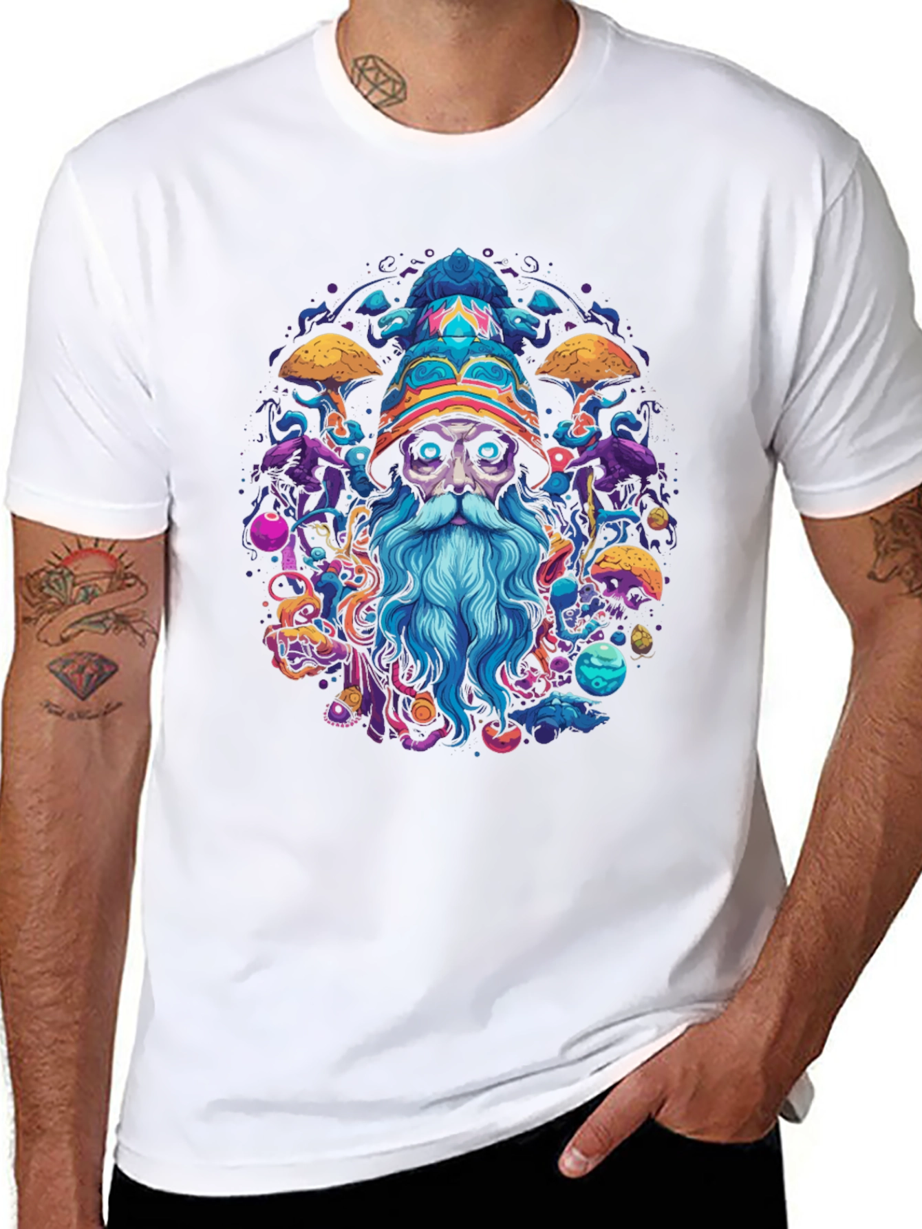 Wizard Graphic Black T-Shirt